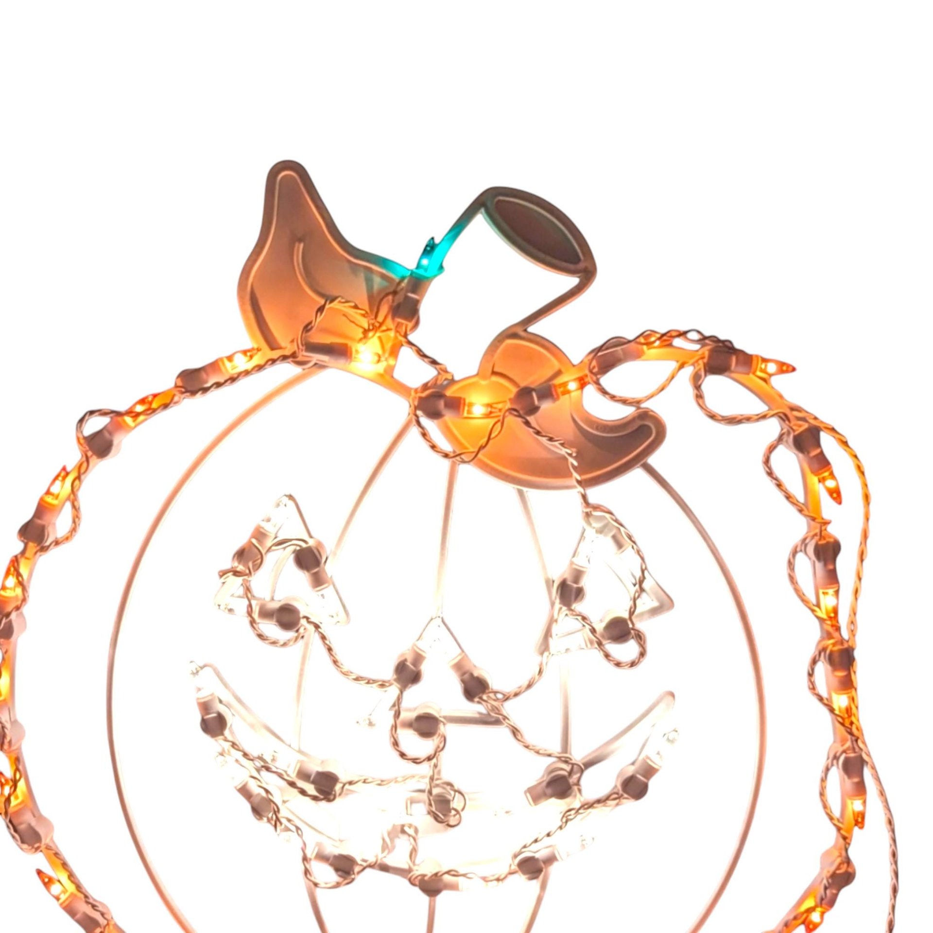 Vintage Halloween Jack O'Lantern Silhouette Light - Pumpkin Decoration