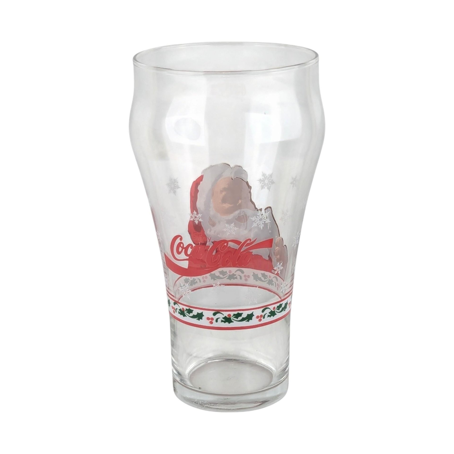 Vintage Coca-Cola Santa Glasses: Libby Christmas Glassware, Set of 4