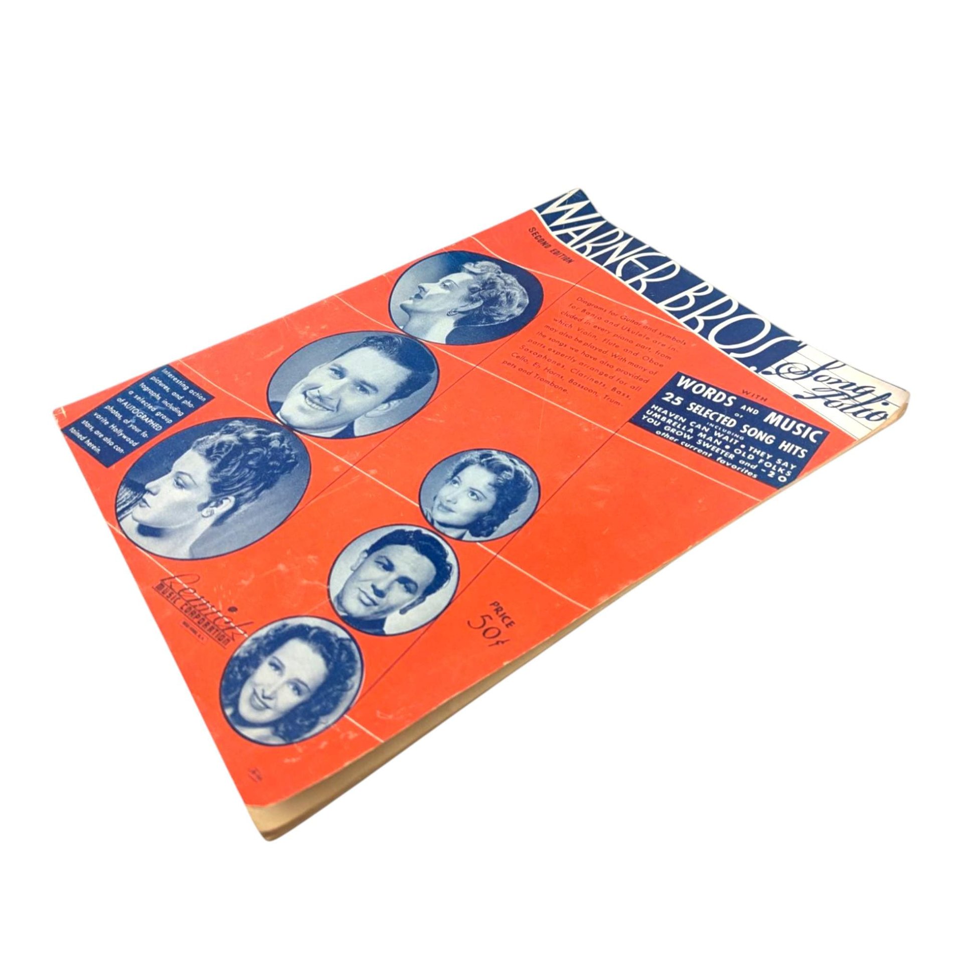 1939 Warner Bros Songbook: Golden Age Hollywood Sheet Music