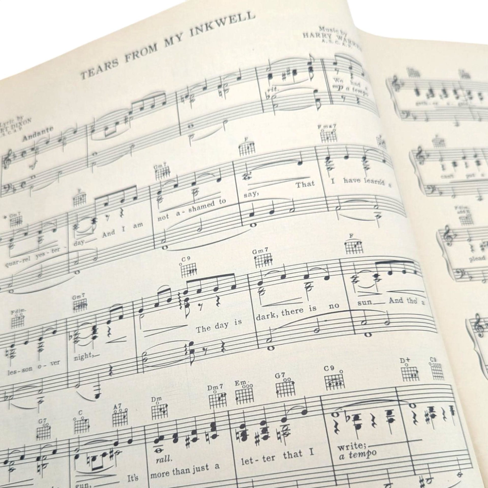 1939 Warner Bros Songbook: Golden Age Hollywood Sheet Music