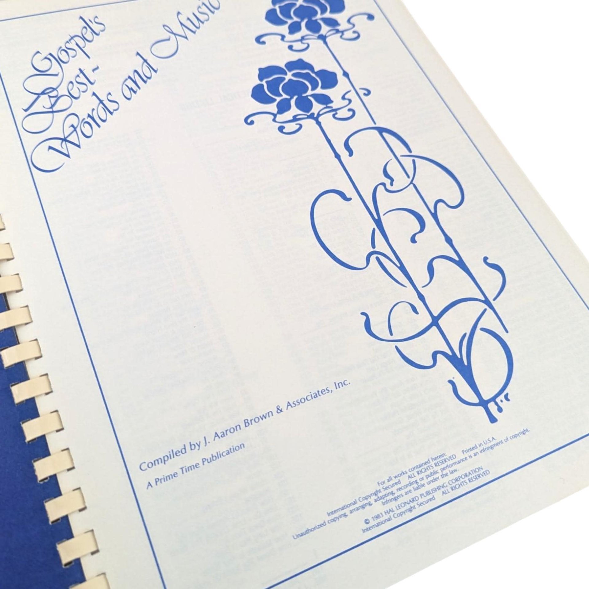 Vintage 1983 Gospel Songbook: Christian Hymnal with Over 500 Songs