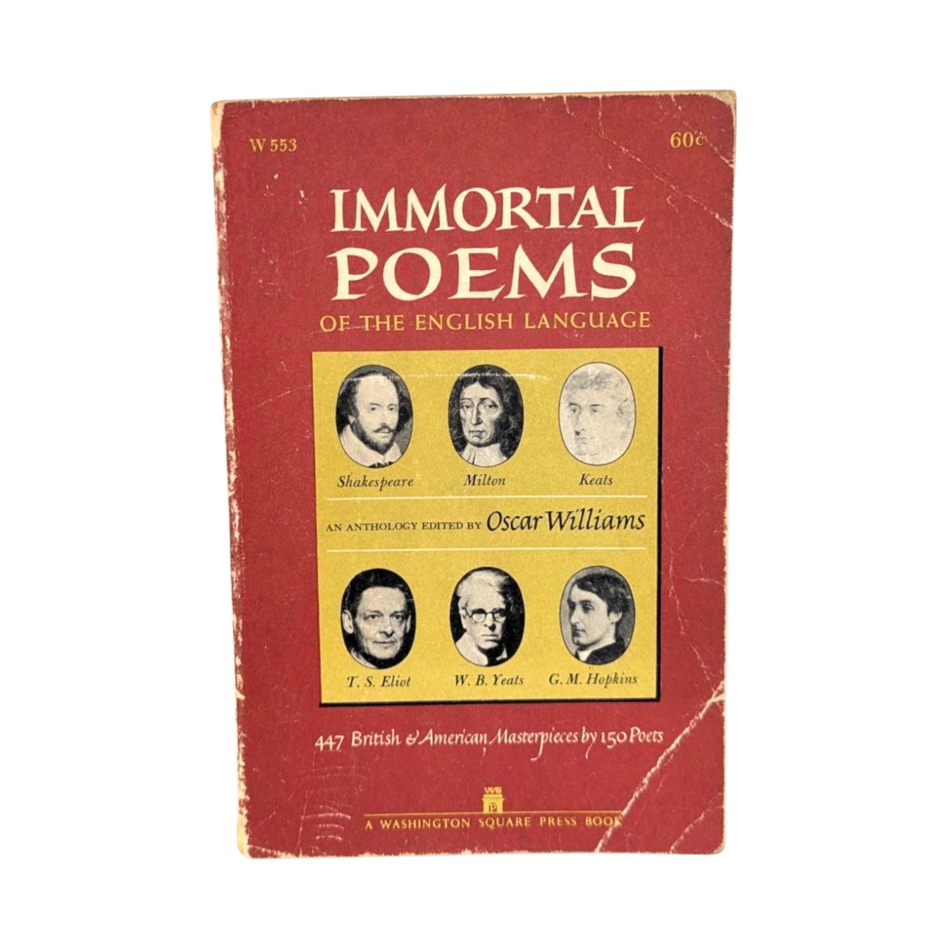 1958 Immortal Poems Anthology: Vintage English Poetry Collection