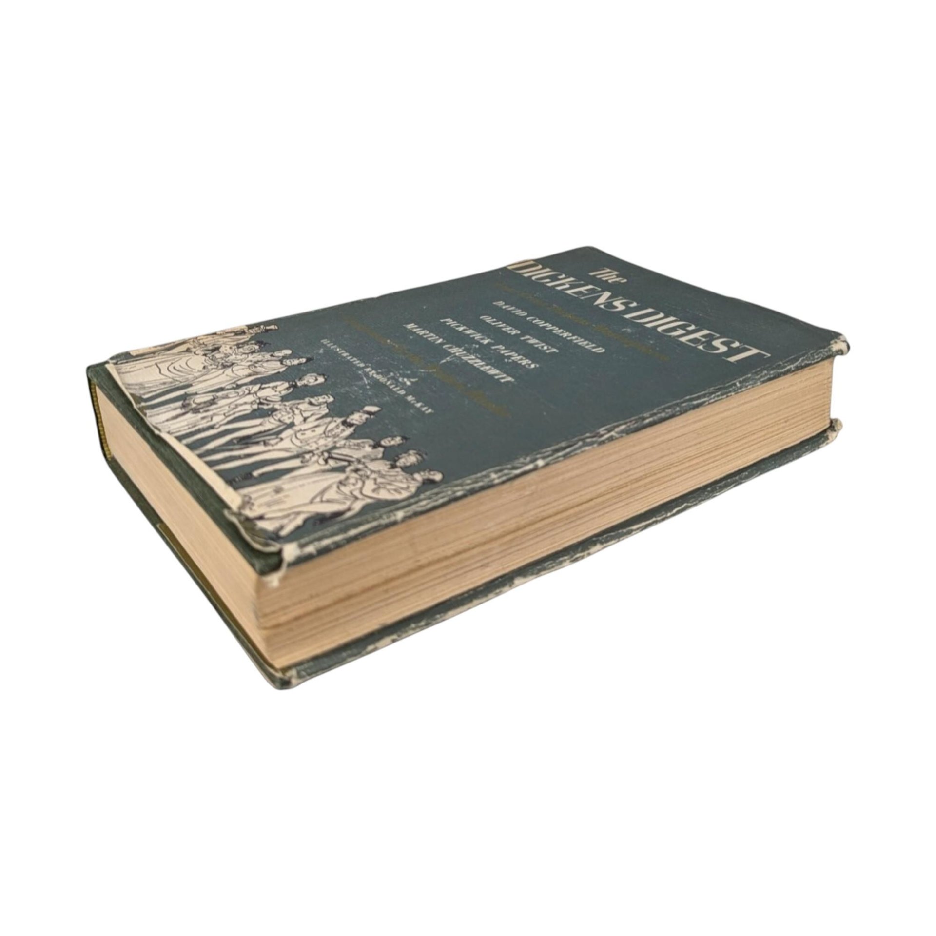1943 Dickens Digest: Abridged Classics, Illustrated Vintage Hardcover