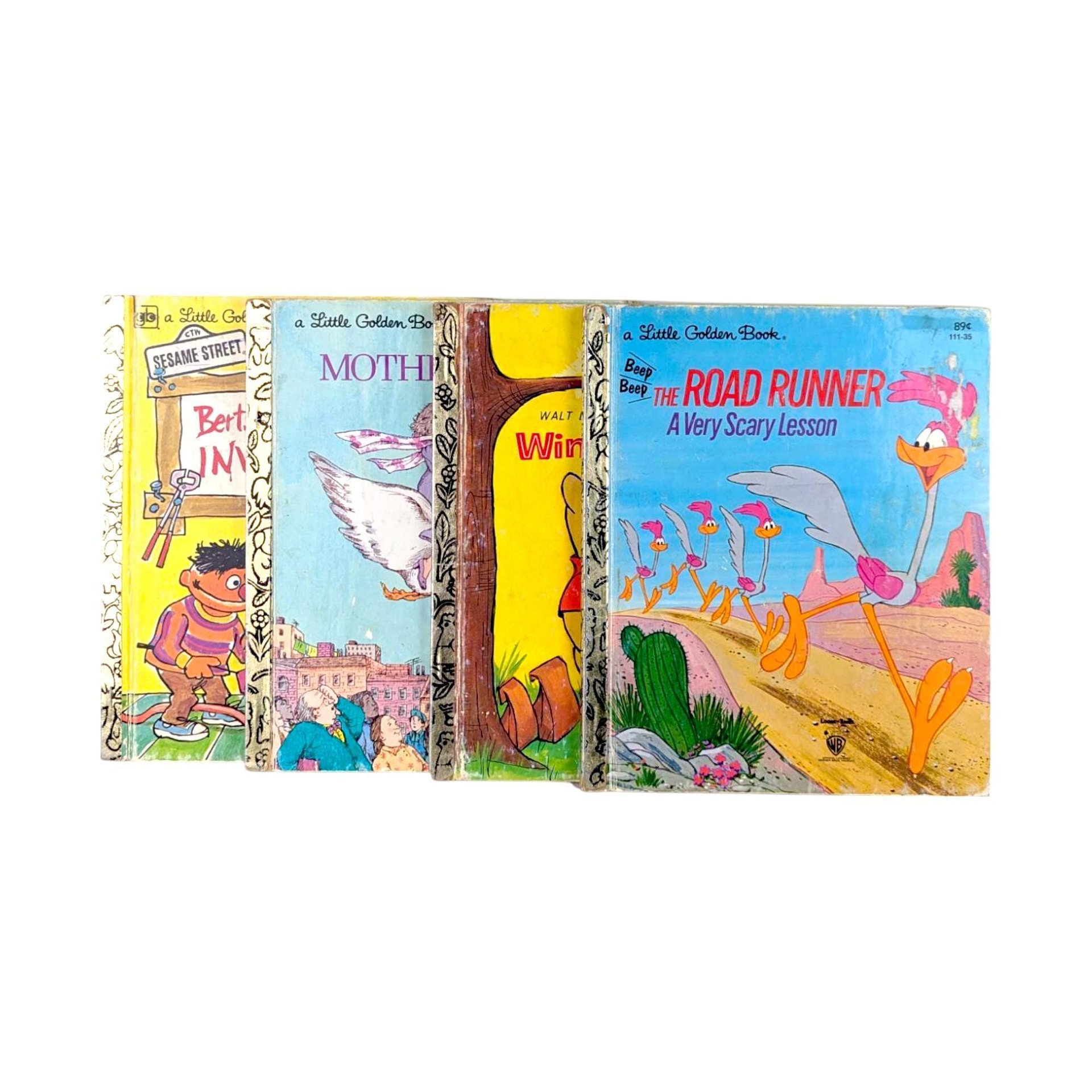 Vintage Little Golden Book Set: Winnie the Pooh, Mother Goose & More