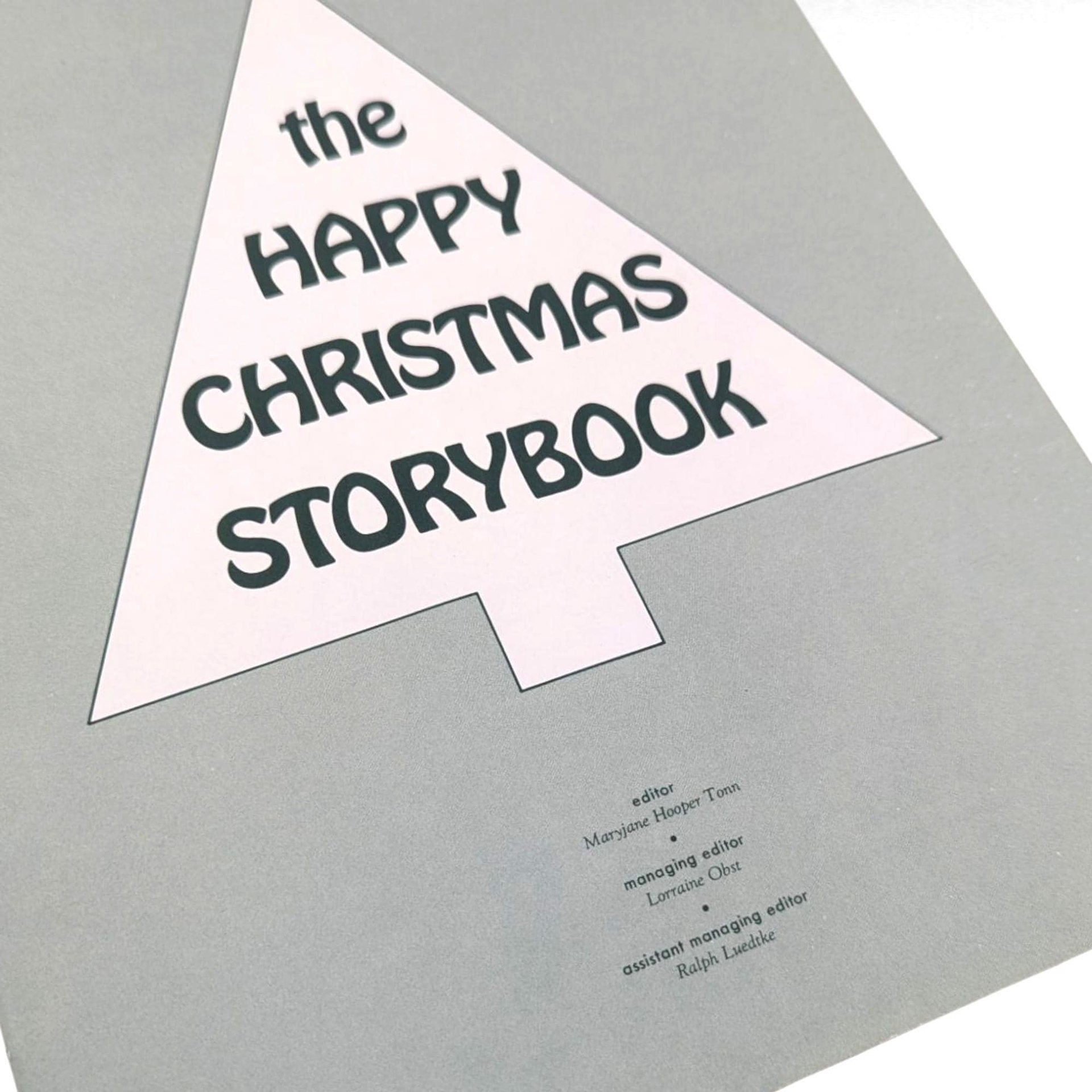 Vintage Happy Christmas Storybook: Softcover Children's Holiday Book with Santa Illustrations