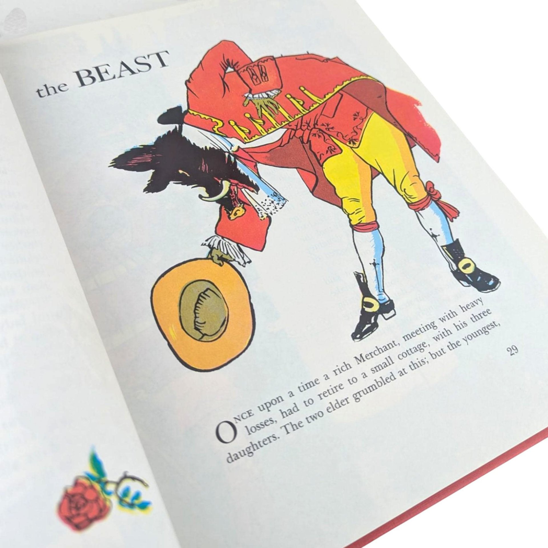 Vintage 1974 Best Loved Fairy Tales Hardcover: Mother Goose Children's Bedtime Storybook