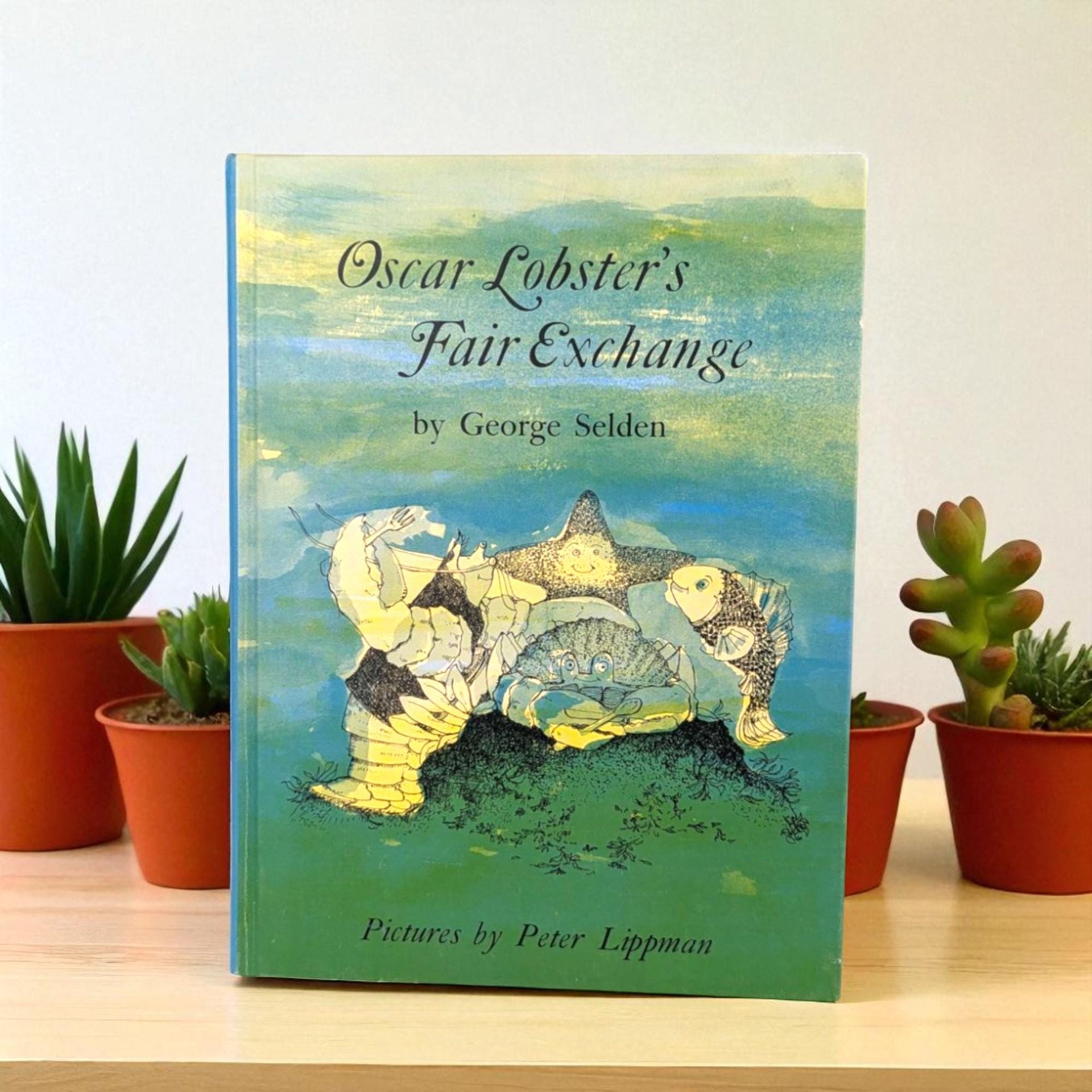Oscar Lobster's Fair Exchange: 1966 Vintage Children's Hardcover Book