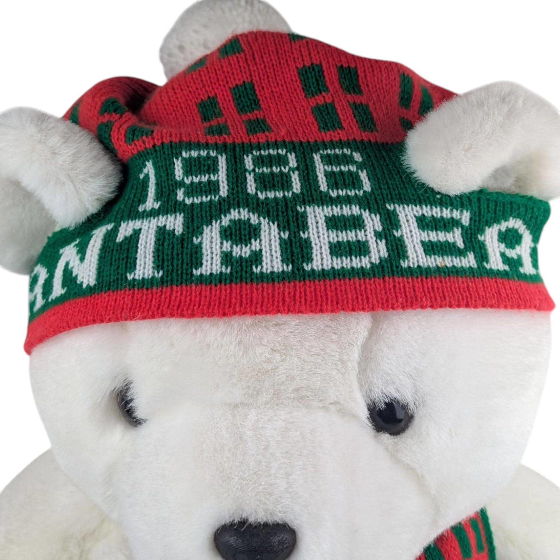 Vintage 1986 Santa Bear: Dayton Hudson Department Store Christmas Plush