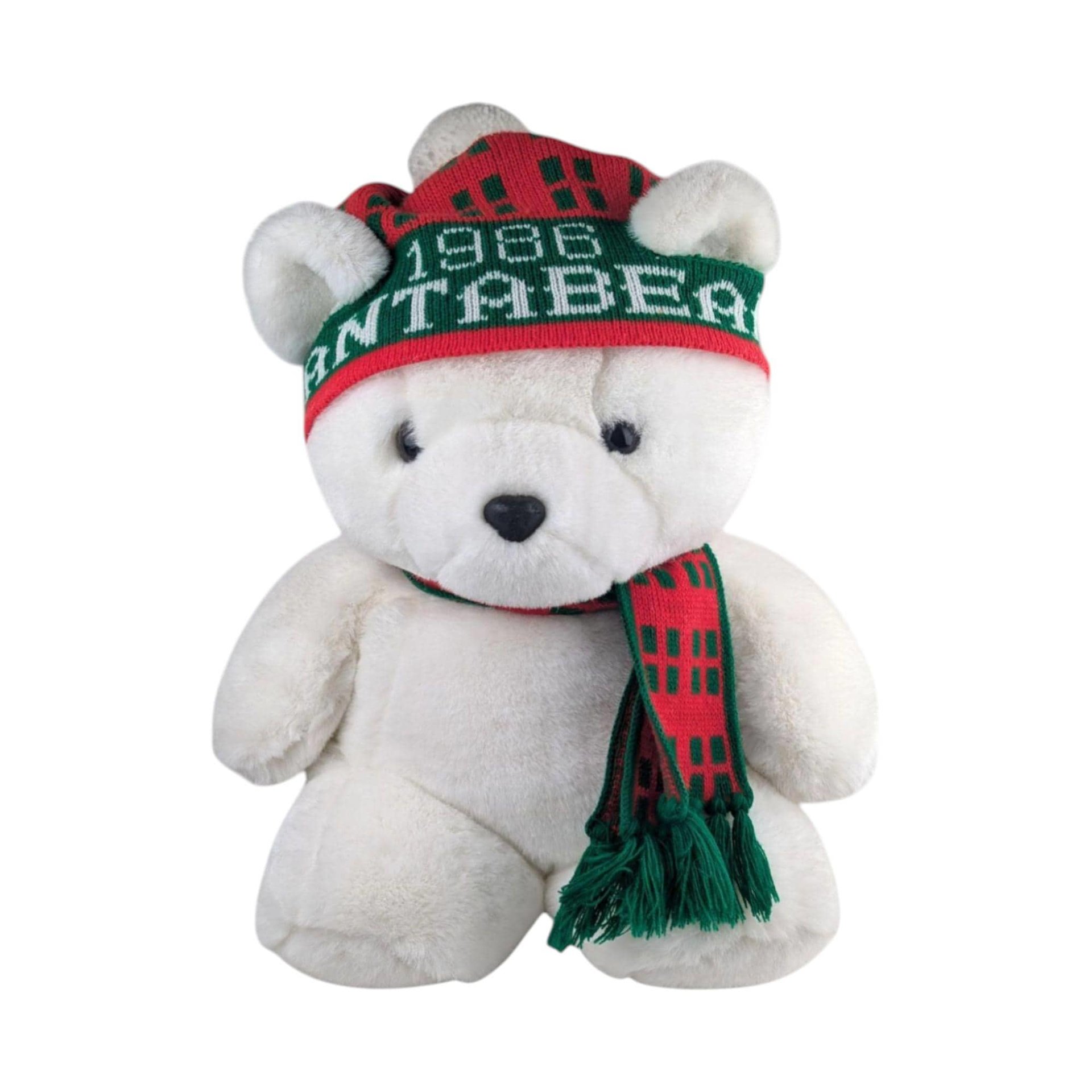 Vintage 1986 Santa Bear: Dayton Hudson Department Store Christmas Plush
