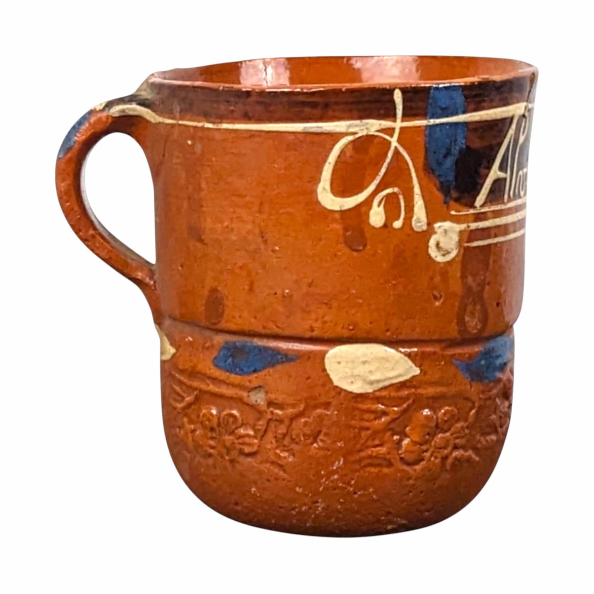 Handmade Pottery Mug: Rustic Southwestern Decor, 4 Inches Tall