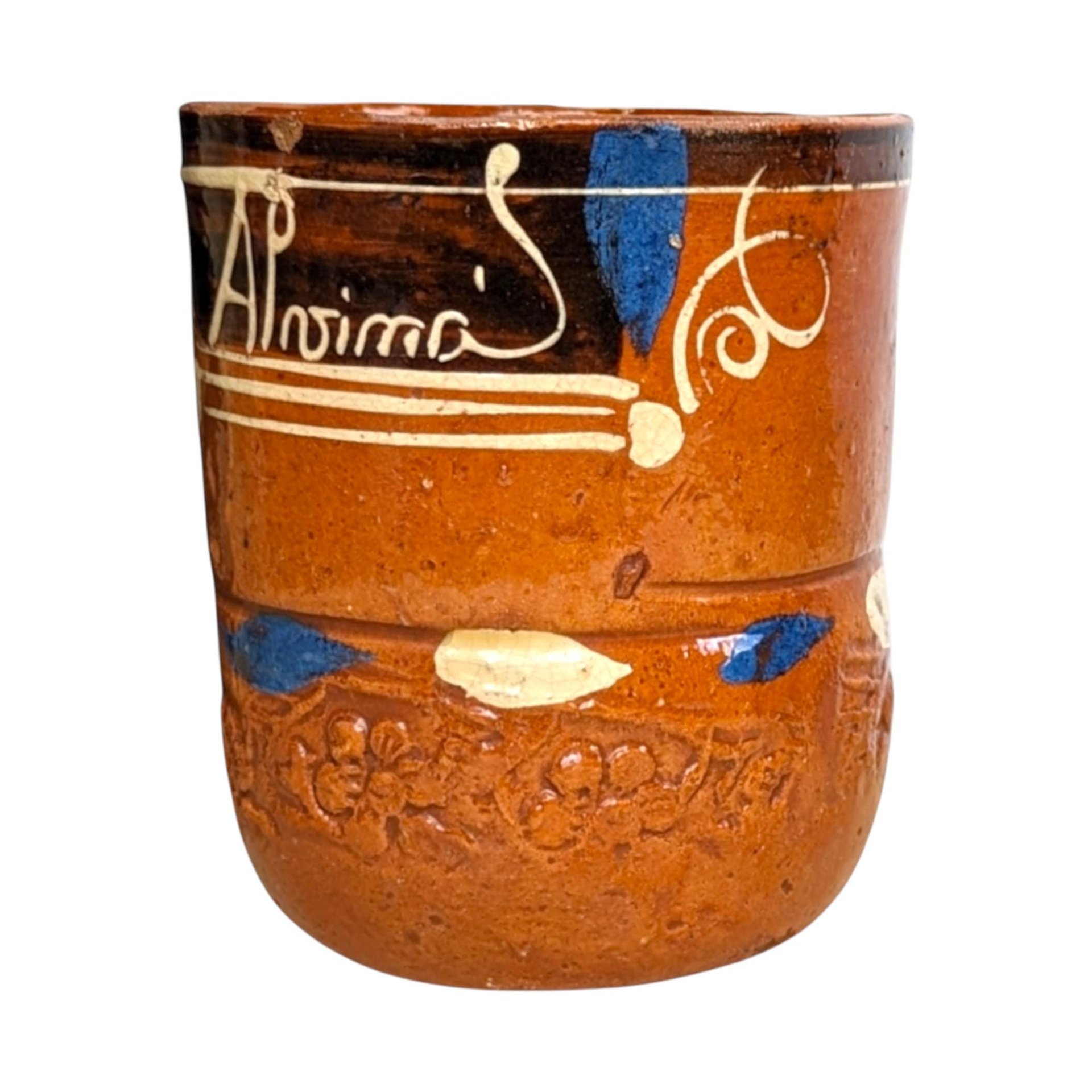 Handmade Pottery Mug: Rustic Southwestern Decor, 4 Inches Tall