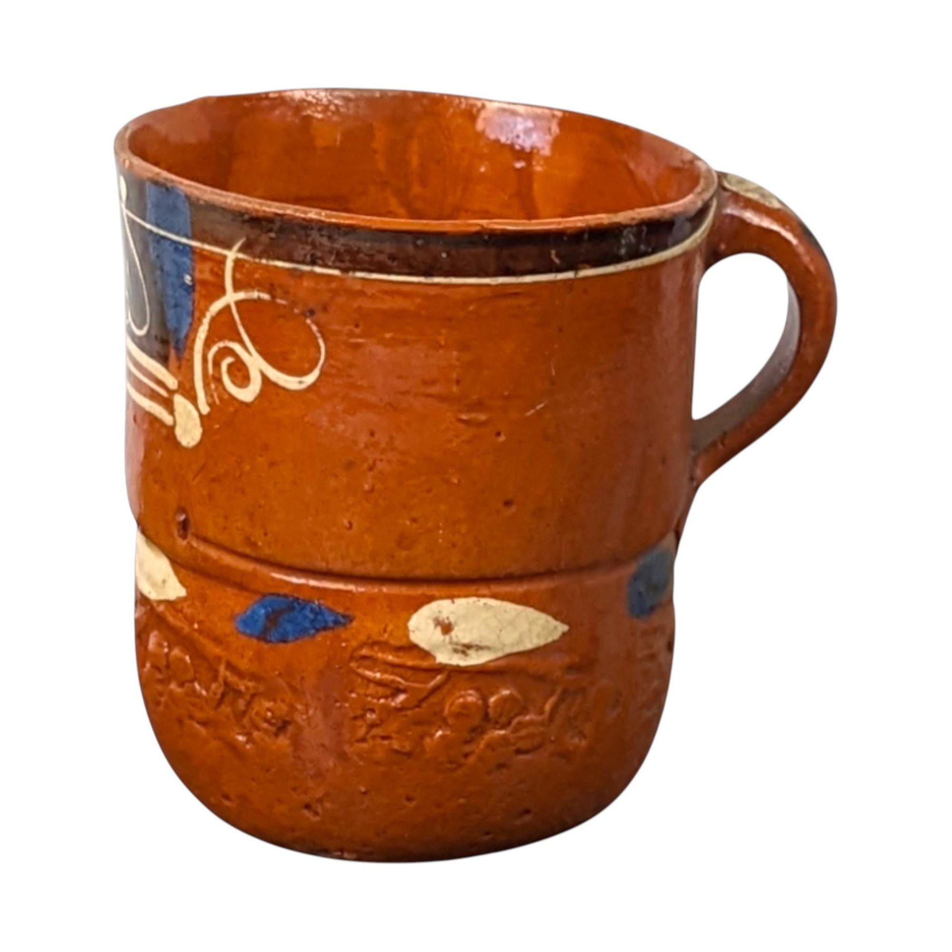 Handmade Pottery Mug: Rustic Southwestern Decor, 4 Inches Tall