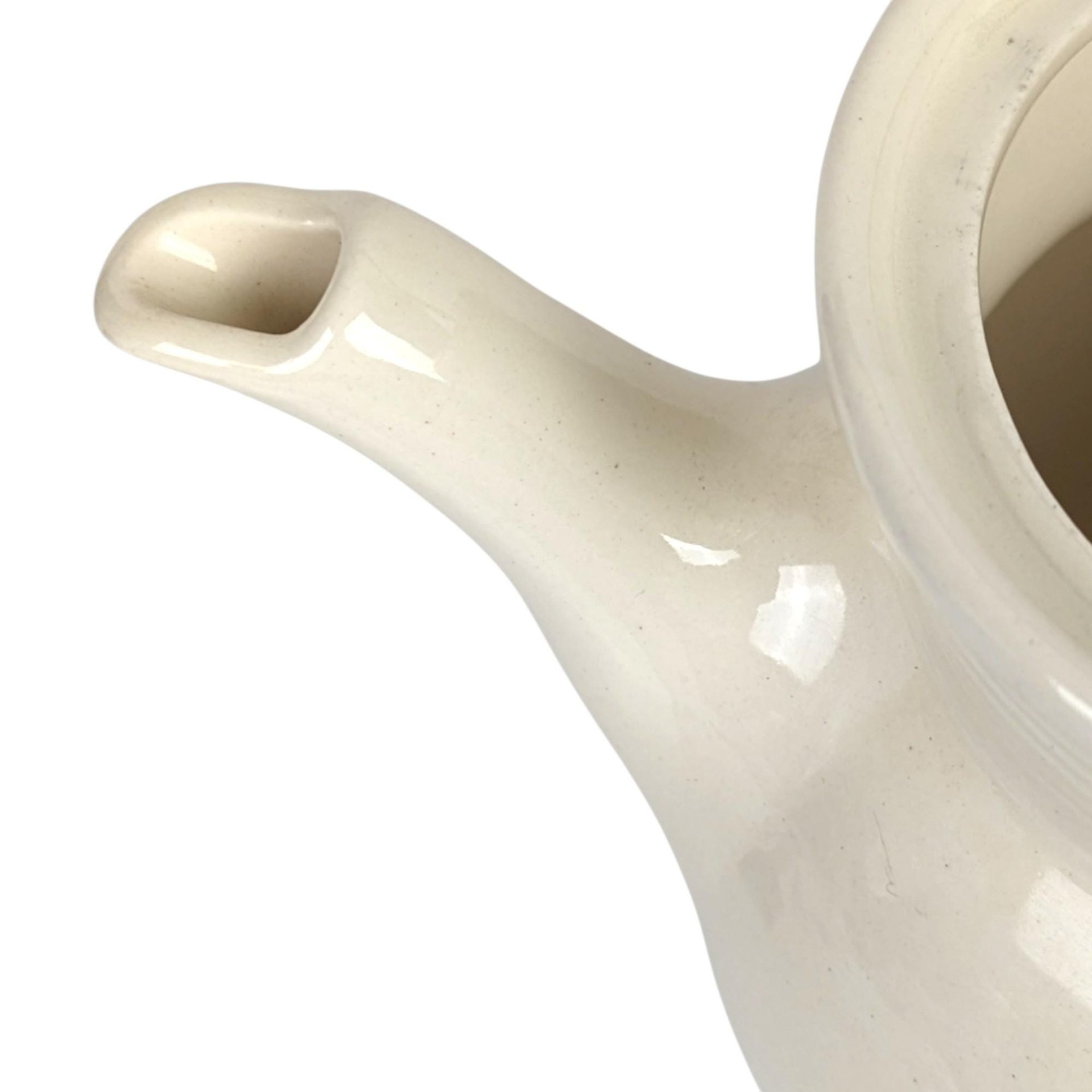 Vintage Drip-O-Lator Coffee Pot: Cream Ceramic Vase with Pink Flowers