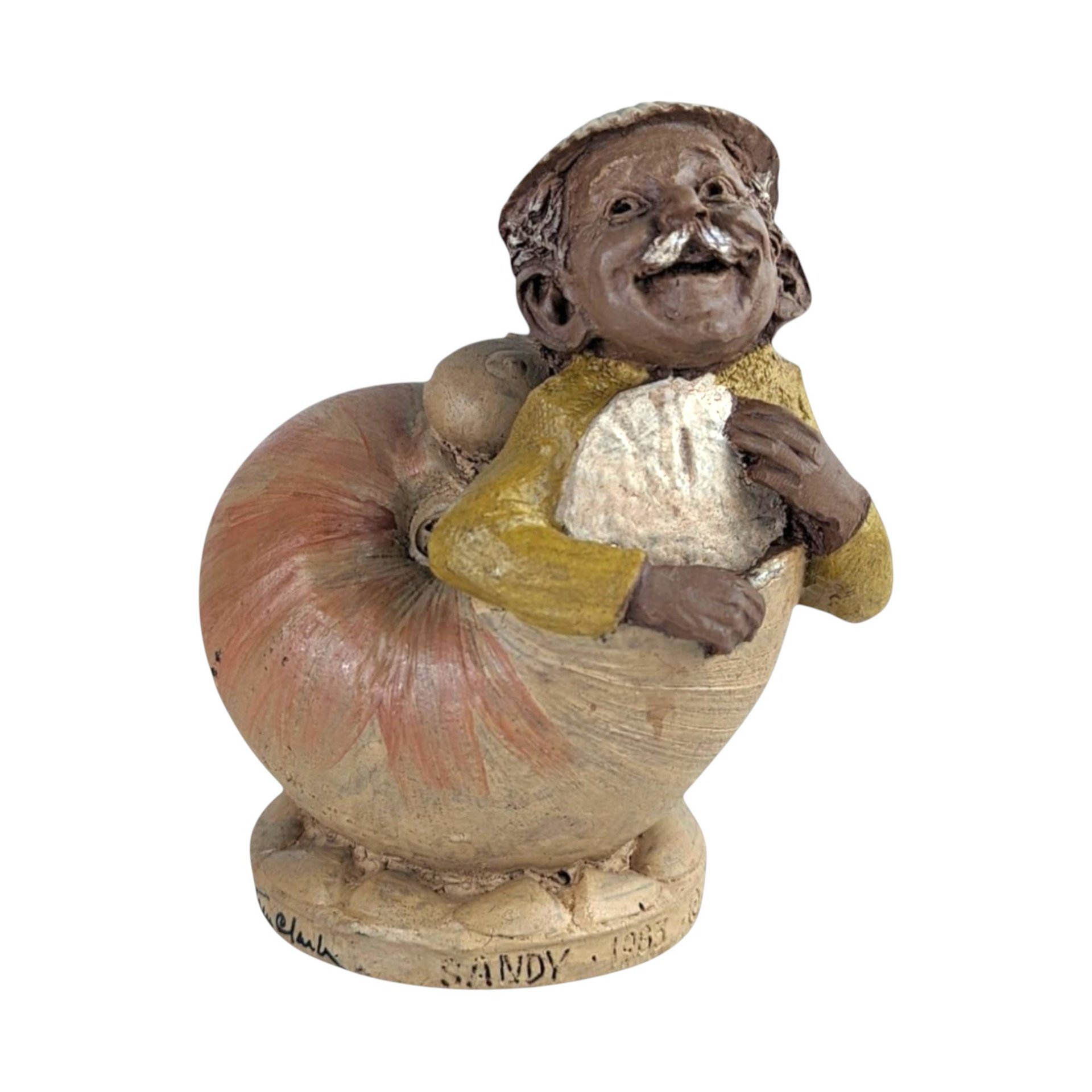 Vintage Tom Clark Gnome Figurine "Sandy": Collectible Cairn Studio Decor
