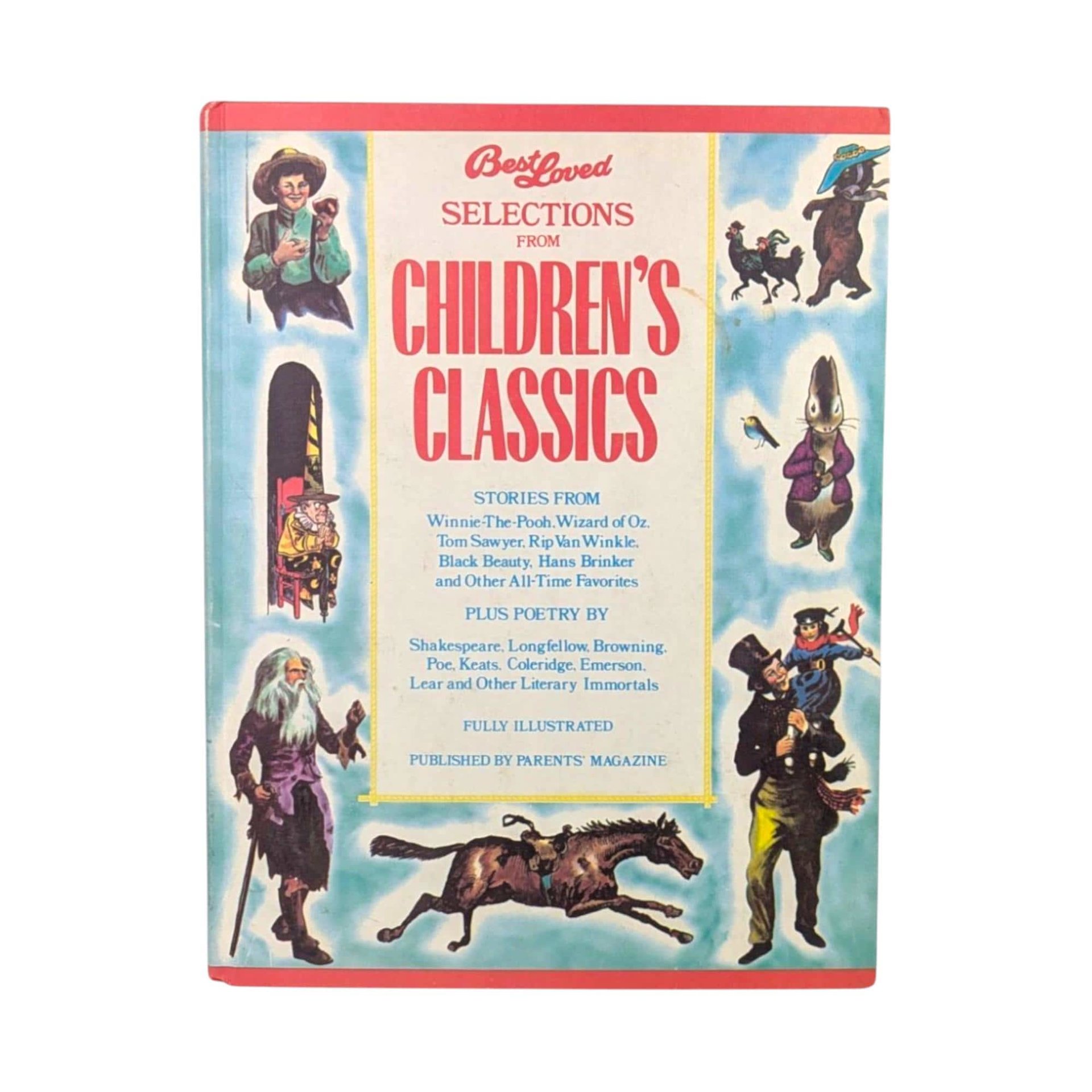 1975 Children's Classics Book: Winnie the Pooh, Wizard of Oz, Illustrated Vintage Stories
