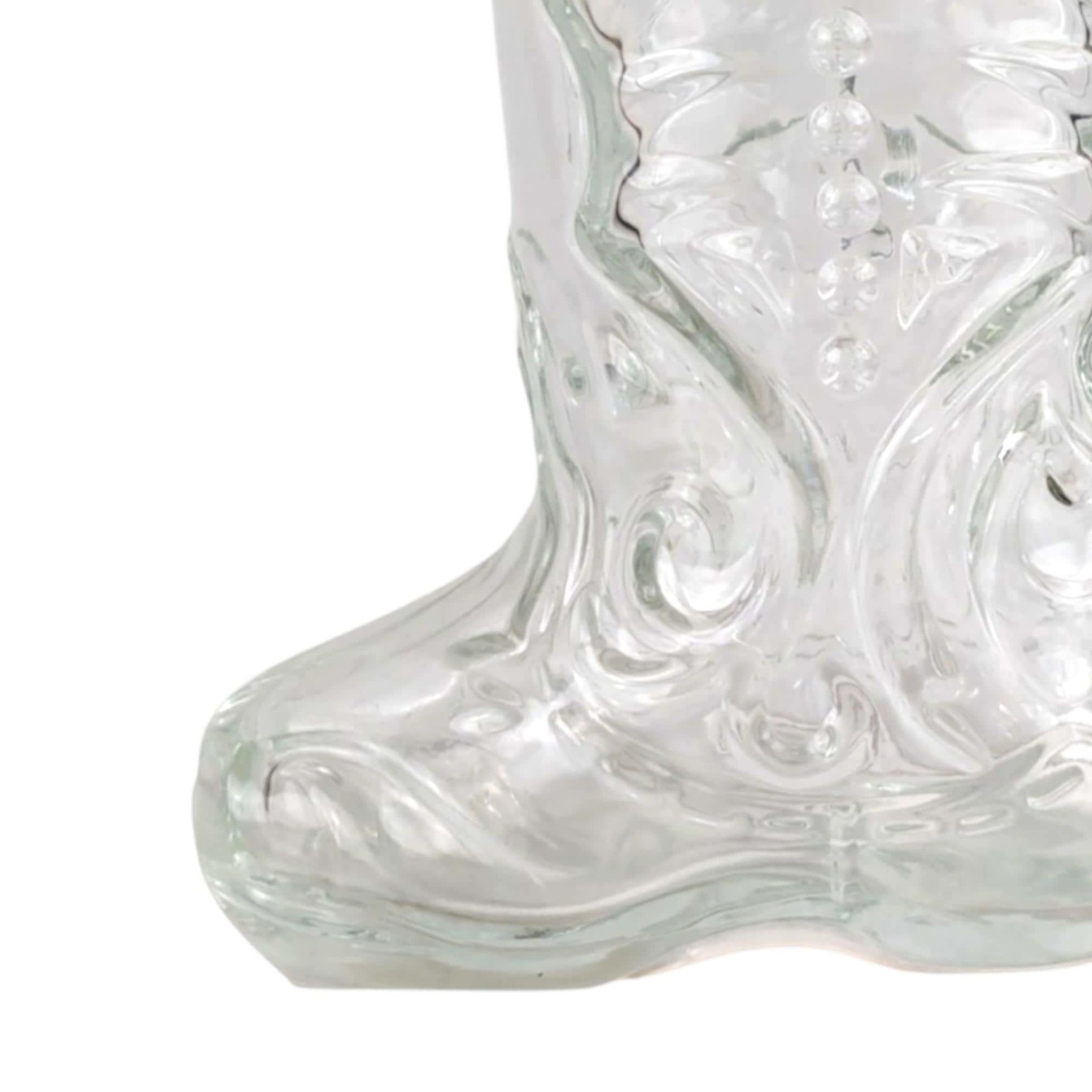Vintage Glass Cowboy Boot Stein: Western Style Barware