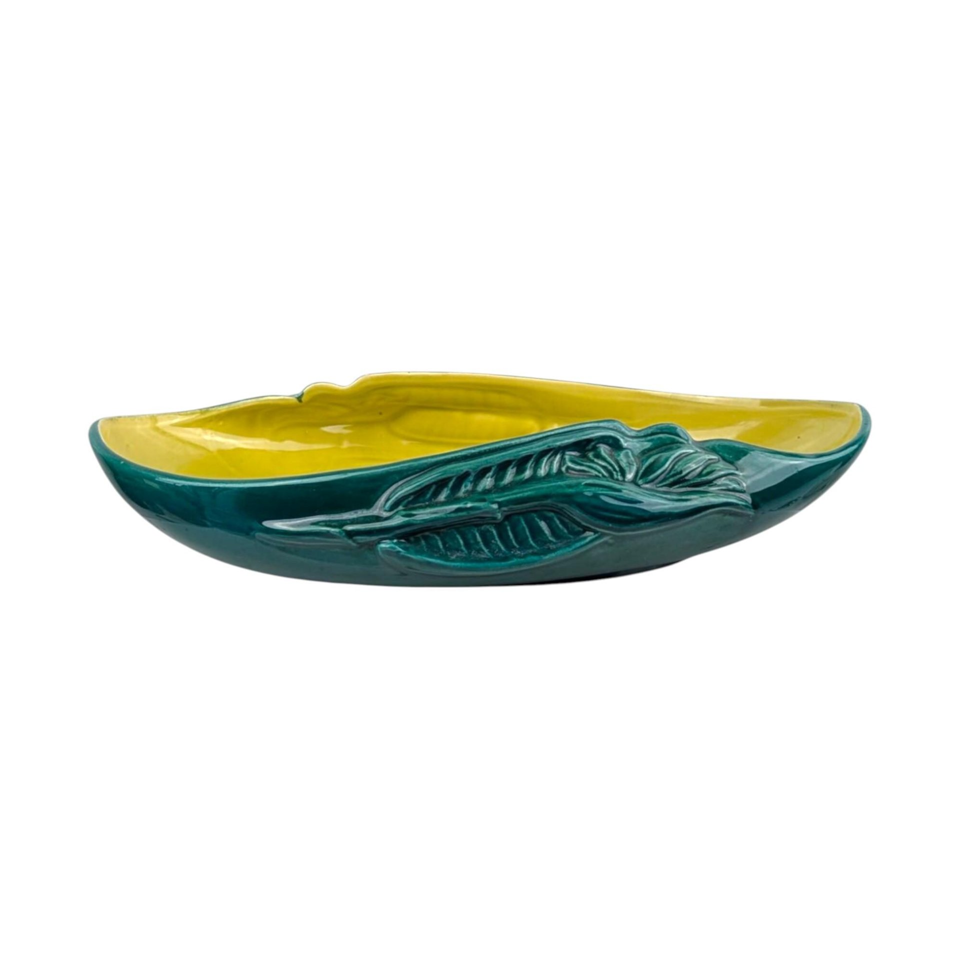 Vintage Red Wing Pottery Console Bowl: 'Bird of Paradise' B2014 Serving Dish