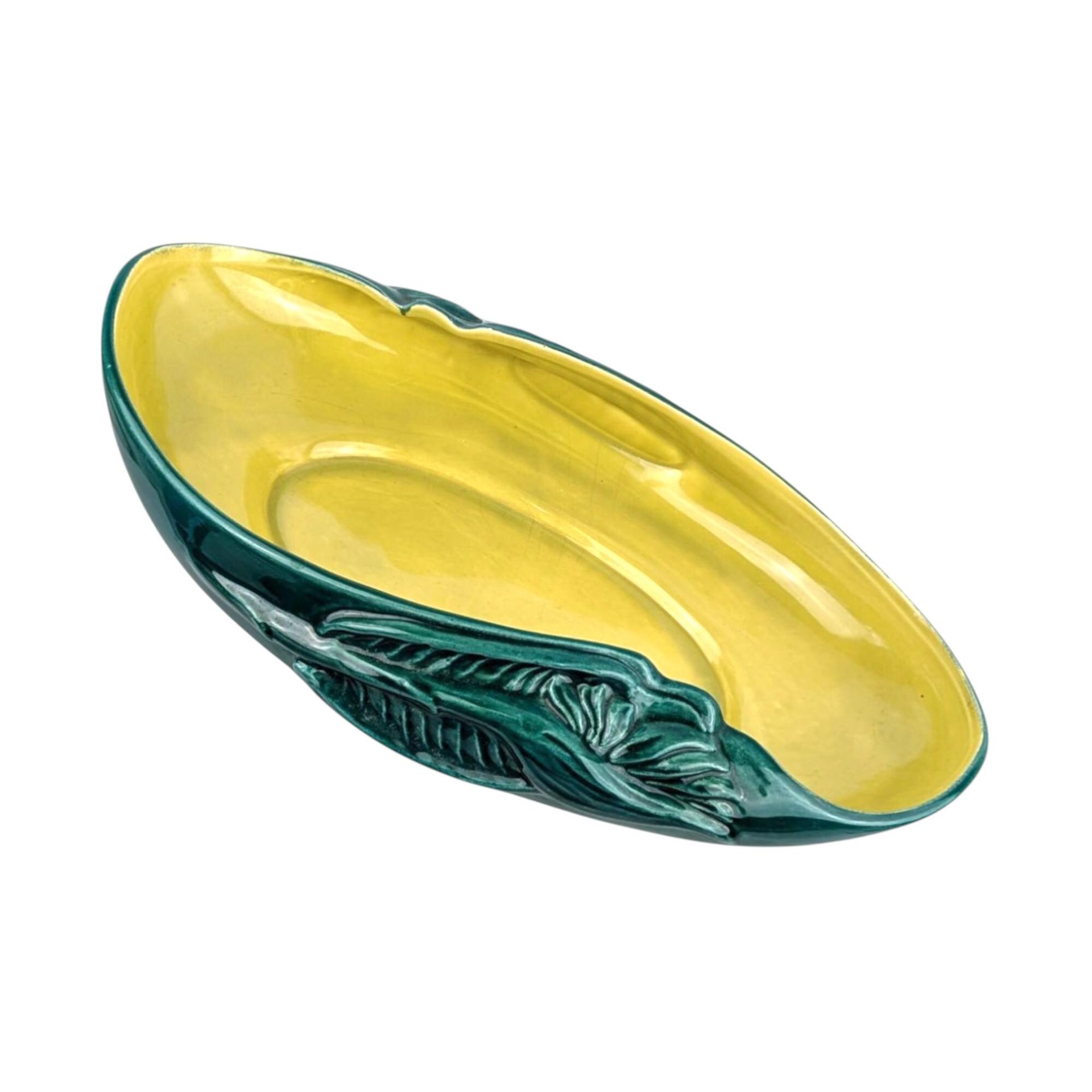 Vintage Red Wing Pottery Console Bowl: 'Bird of Paradise' B2014 Serving Dish