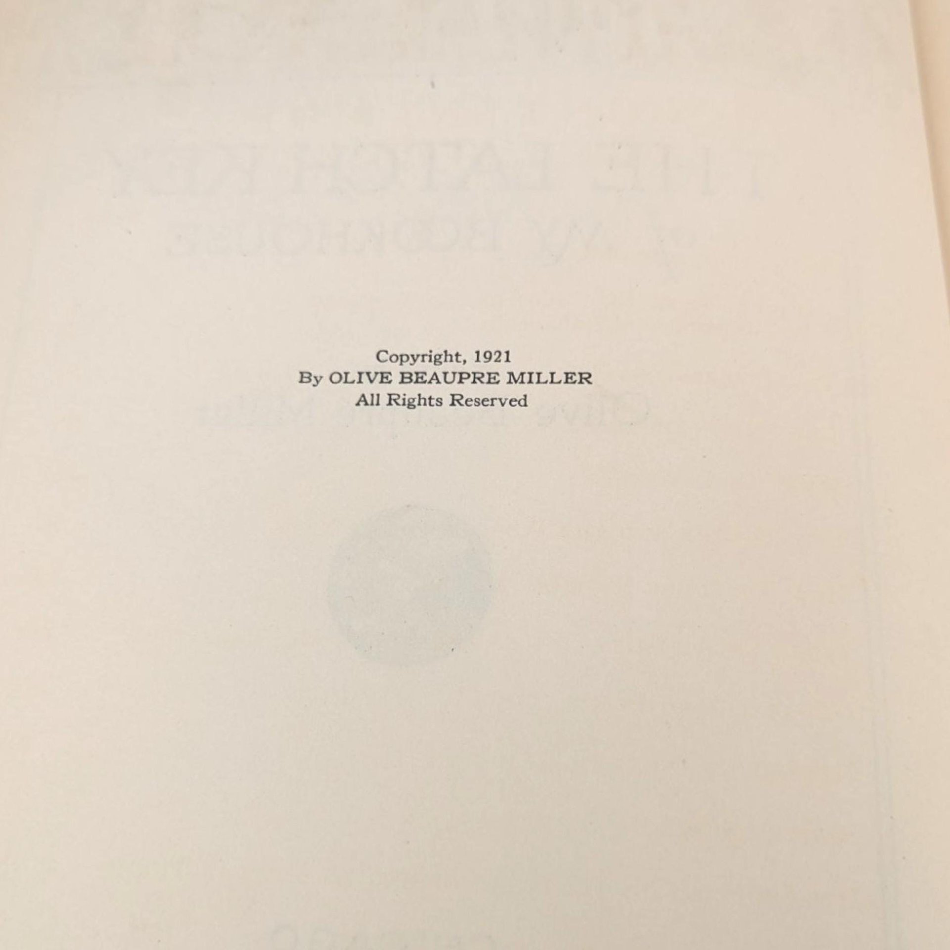 Antique 1921 My Bookhouse 'The Latch Key': Olive Beaupre Miller Illustrated Storybook