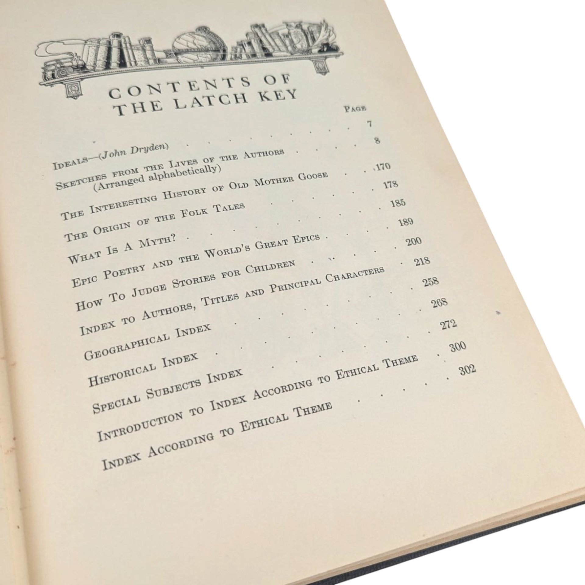 Antique 1921 My Bookhouse 'The Latch Key': Olive Beaupre Miller Illustrated Storybook