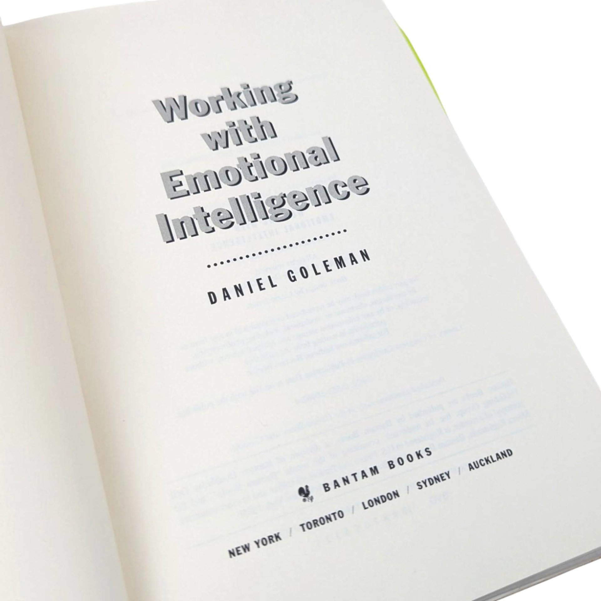 Vintage 1998 'Emotional Intelligence' Hardcover: Daniel Goleman Business Psychology Book