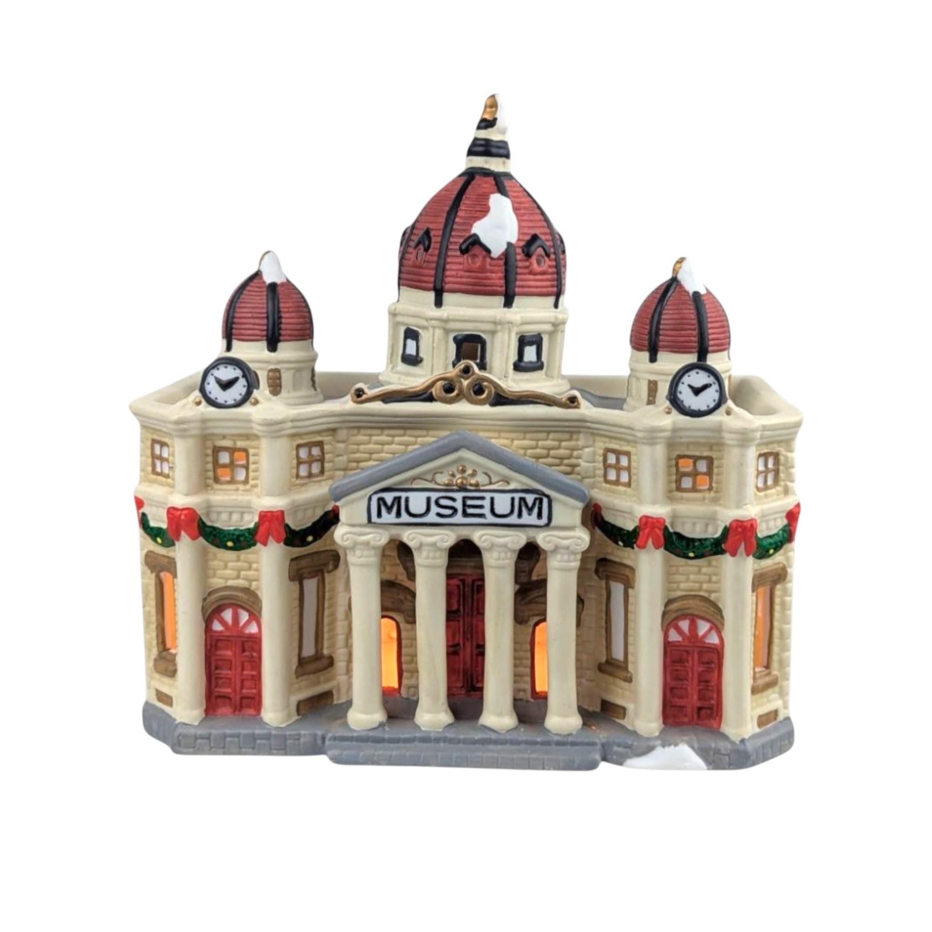 Vintage Dickens Keepsake Museum Christmas Village House: Lighted Ceramic Holiday Building