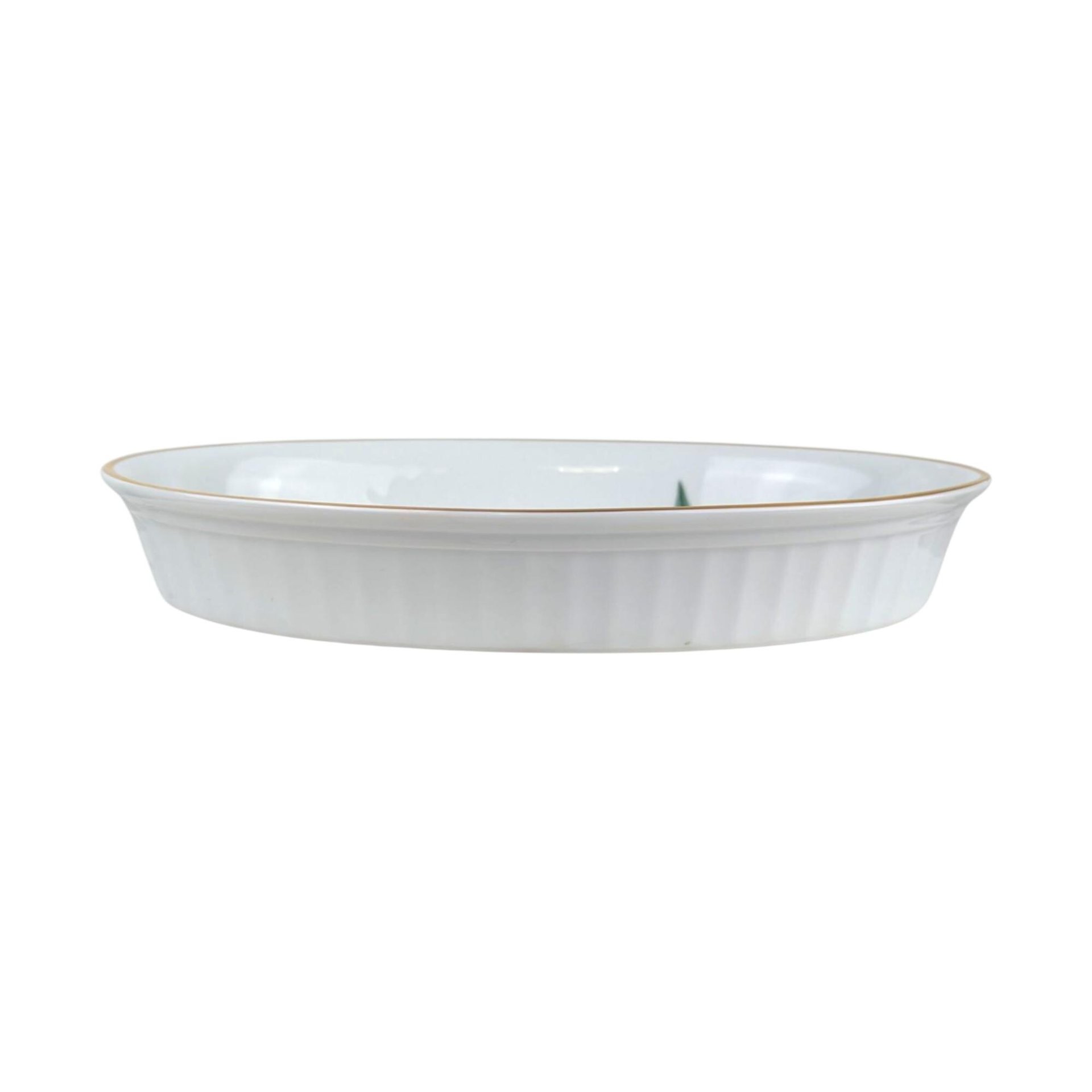 Vintage Royal Worcester Evesham Gold Baking Dish: 1961 English Porcelain Casserole