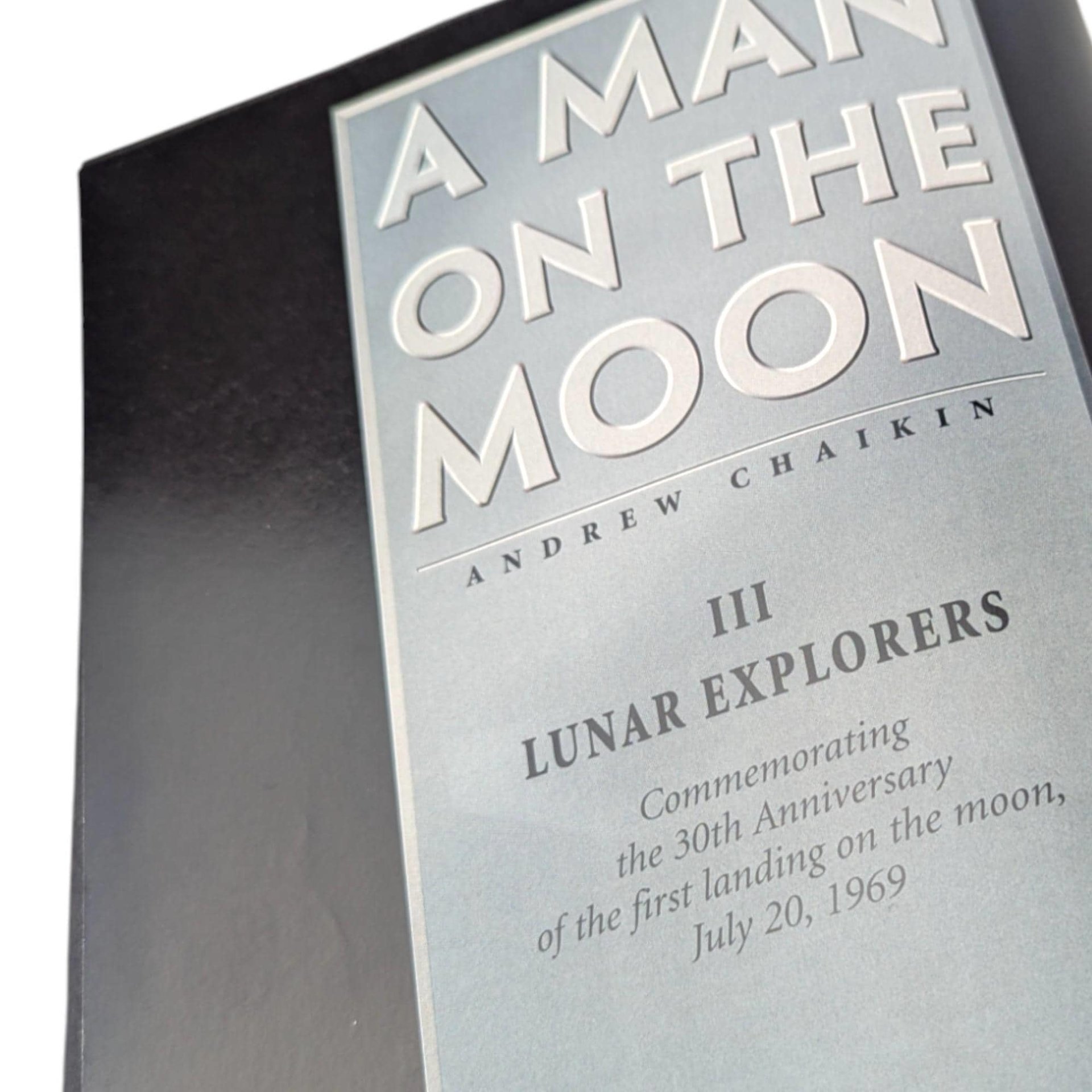 Vintage A Man on the Moon Lunar Explorers by Andrew Chaikin, 1999 Hardcover, NASA Apollo Missions Coffee Table Book, Space Race History Gift