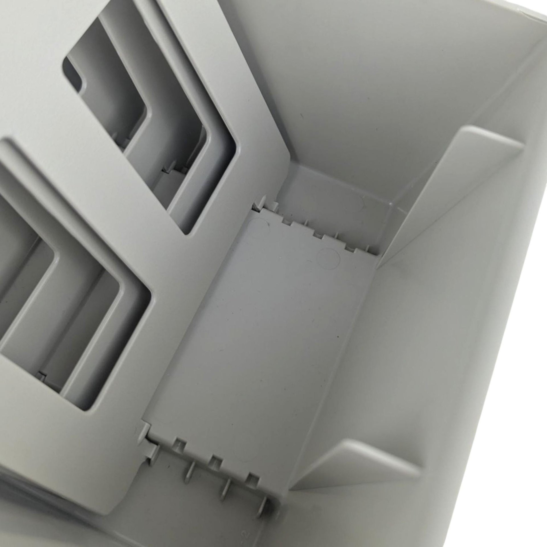 Vintage Amaray Floppy Disk Storage Box: Smoked Lid, 5 Dividers