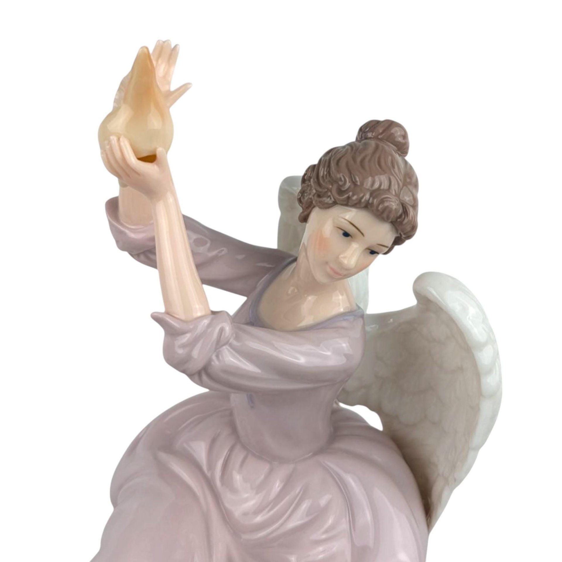 Grandeur Noel Porcelain Angel Figurine: 2002 Collector's Edition, 12" with Box