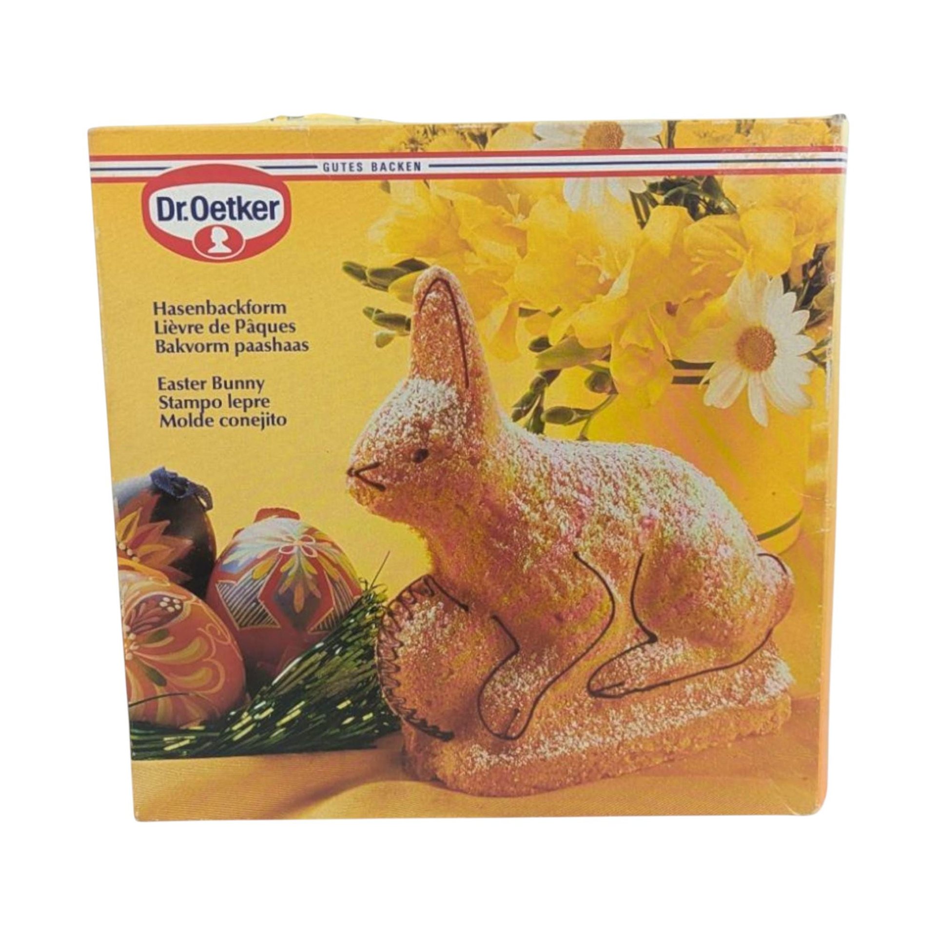 Vintage Dr. Oetker Easter Bunny Baking Mold with Box: Collectible German Bakeware