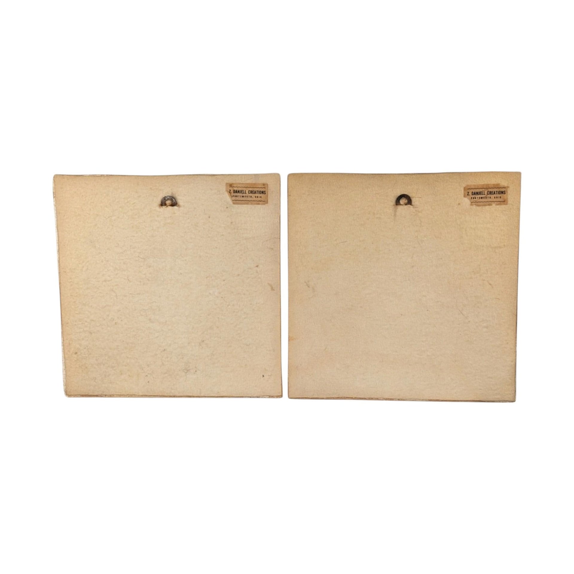 Vintage Greek Plaster Wall Plaques: Horse and Bull Relief Art