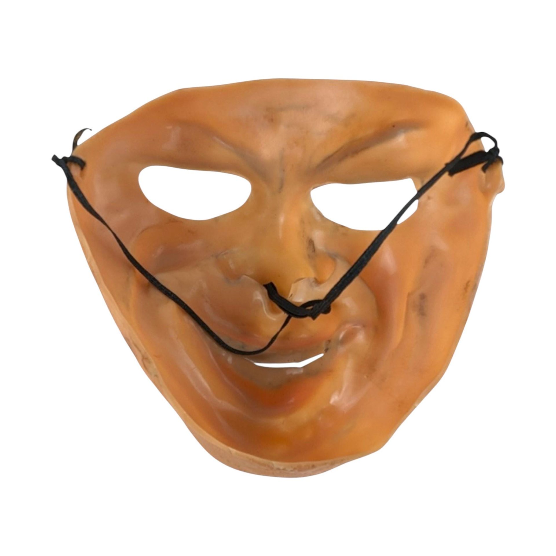 Vintage Rubber Male Face Mask: Halloween Costume Theatrical Prop
