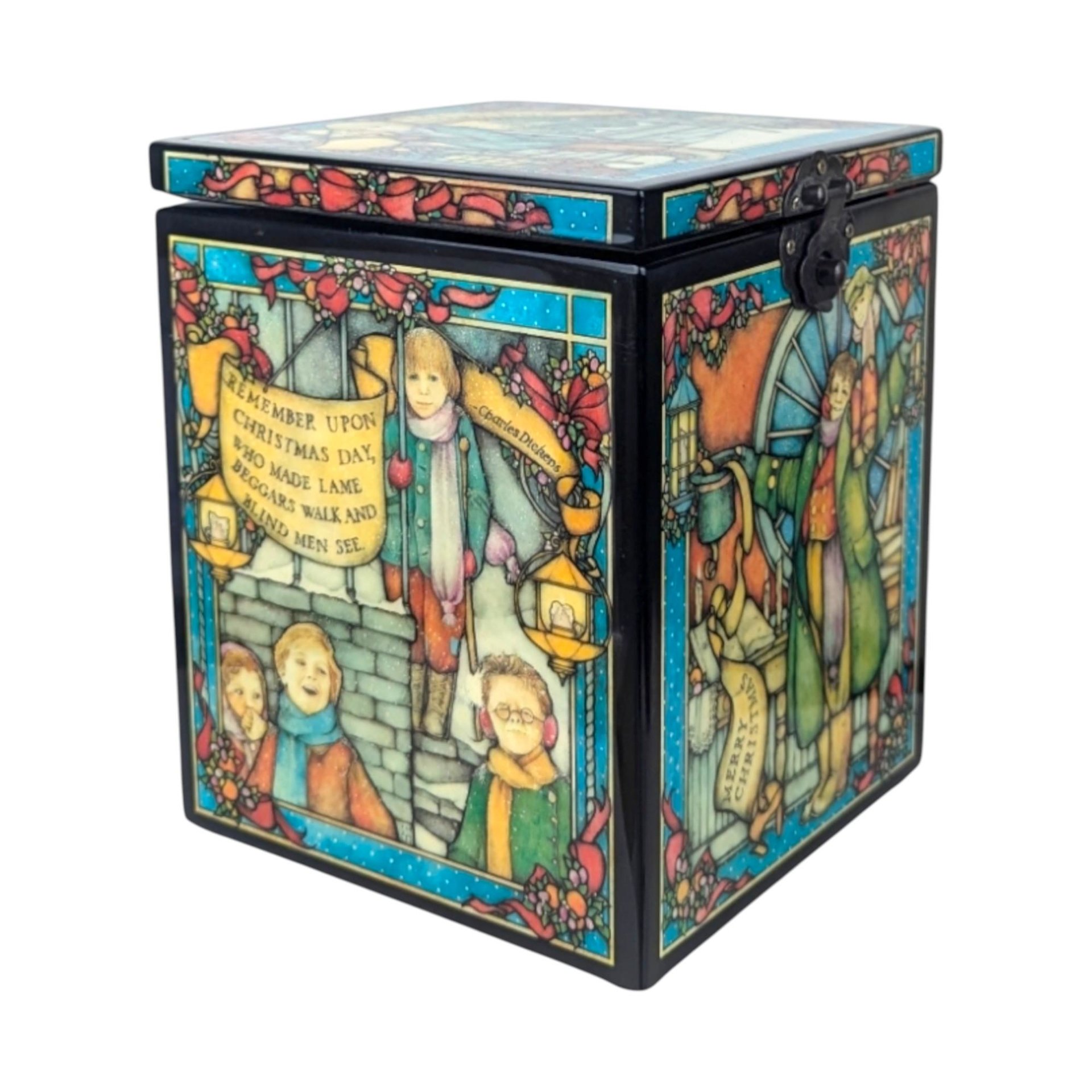 Enesco Tiny Tim Music Box: "We Wish You a Merry Christmas" - Limited Edition