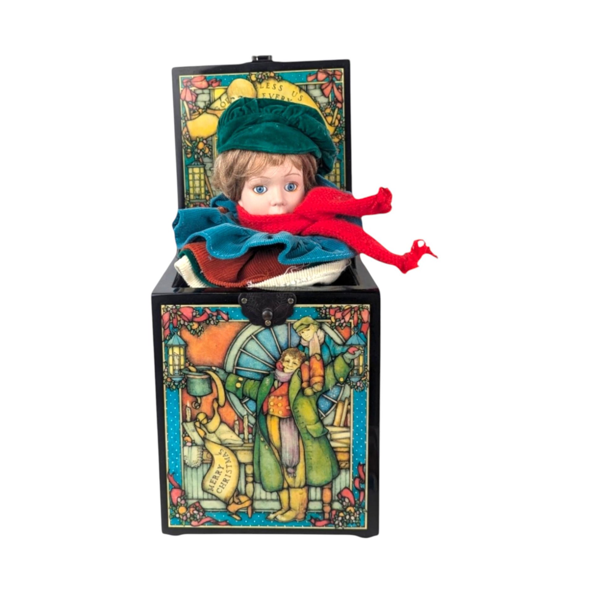 Enesco Tiny Tim Music Box: "We Wish You a Merry Christmas" - Limited Edition