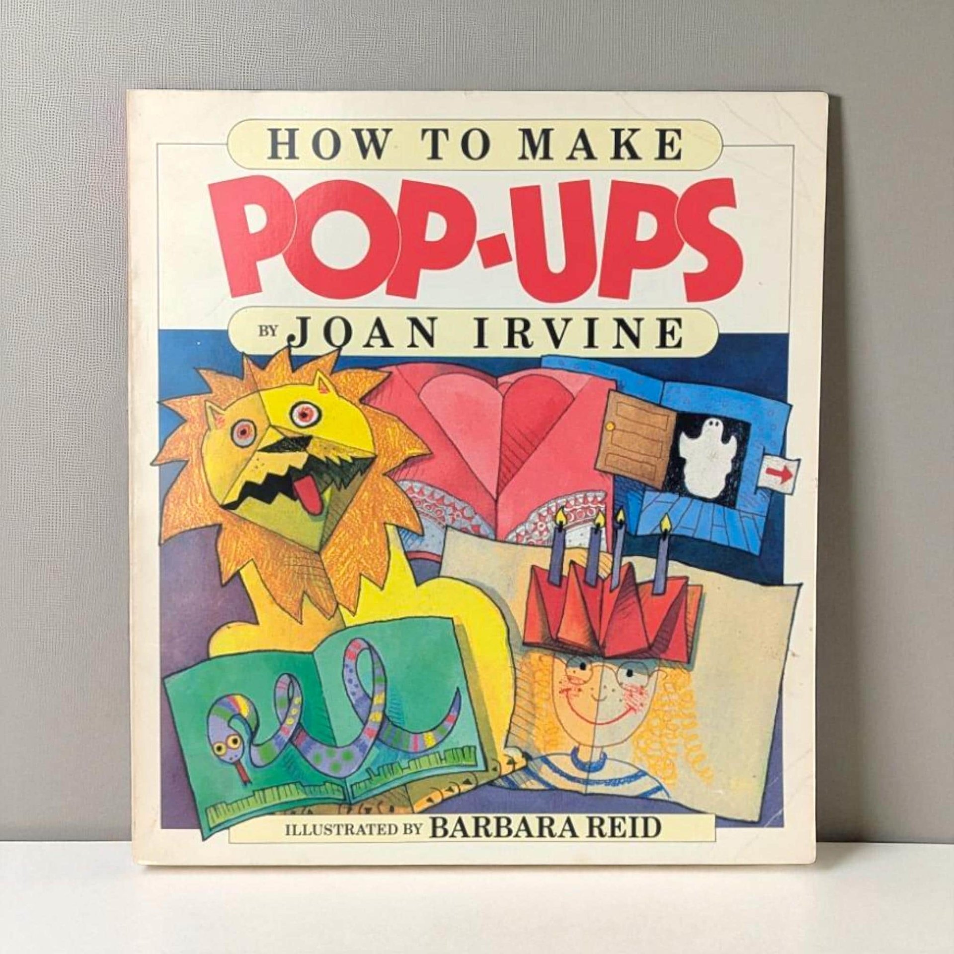 Vintage 1987 How to Make Pop-Ups Book: Joan Irvine, Barbara Reid Illustrations