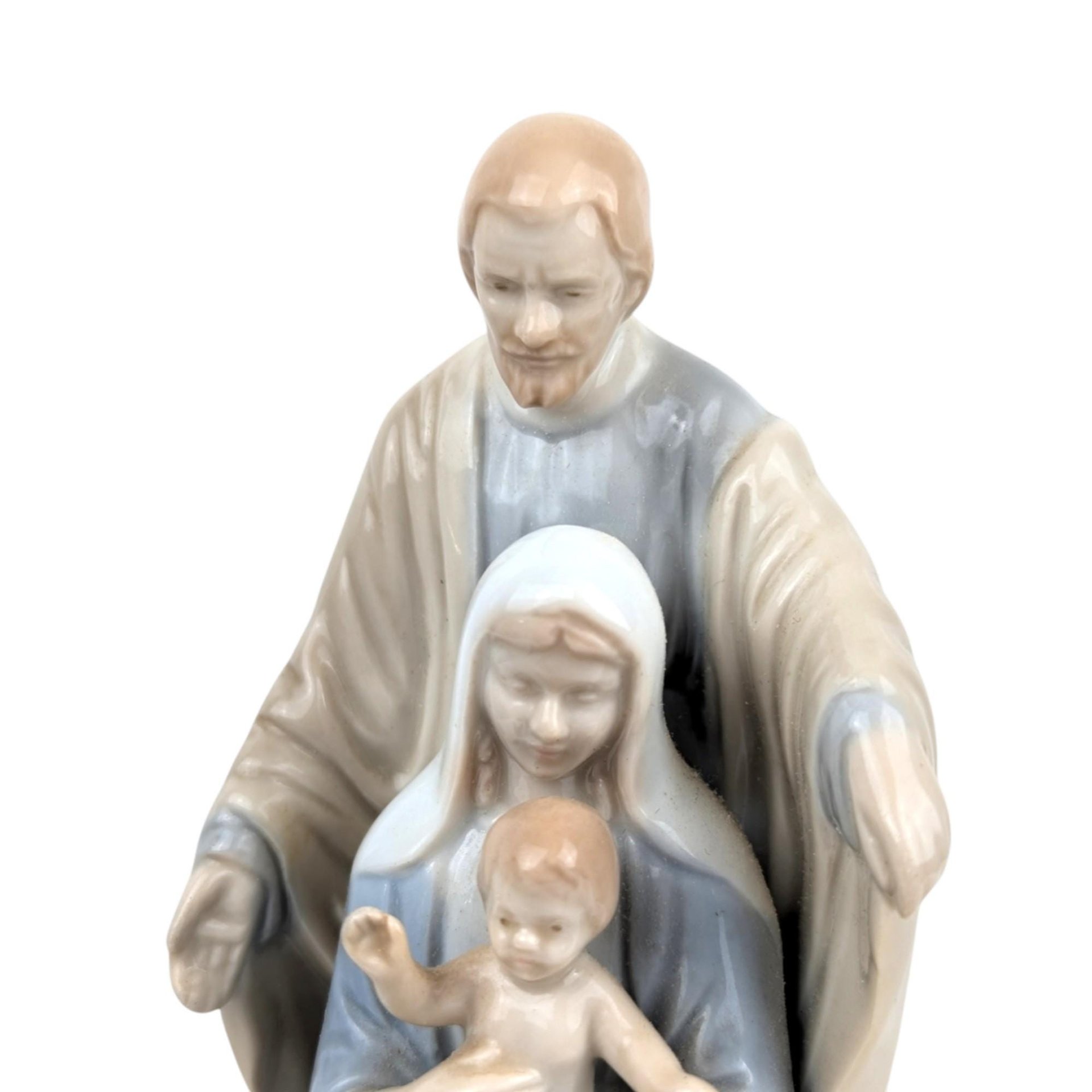 Vintage Roman Porcelain Holy Family Figurine, Religious Home Decor, 5.5" Tall
