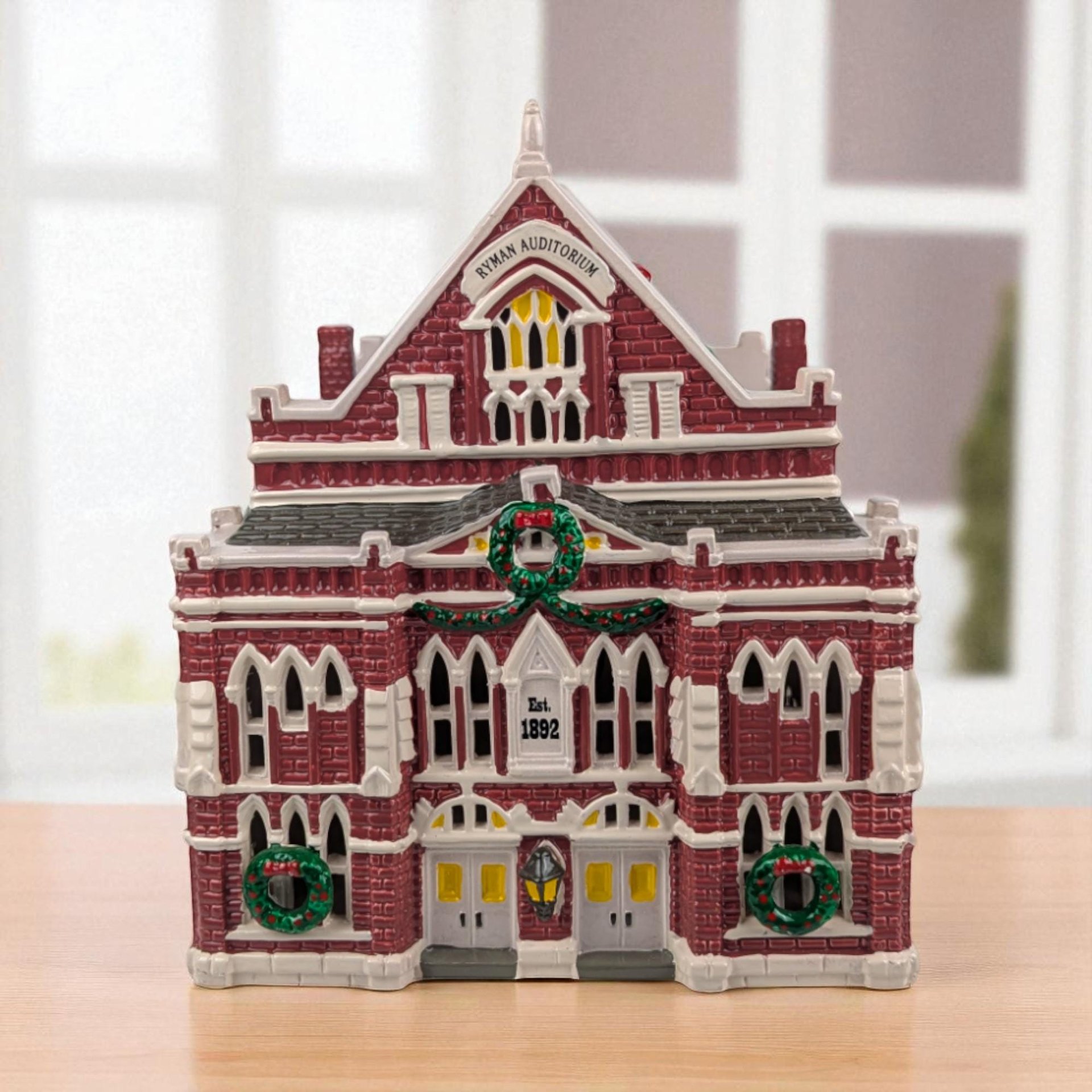 Dept 56 Ryman Auditorium, Snow Village 1993, Grand Ole Opry Lighted Building, Nashville TN Landmark, Country Music Christmas Gift