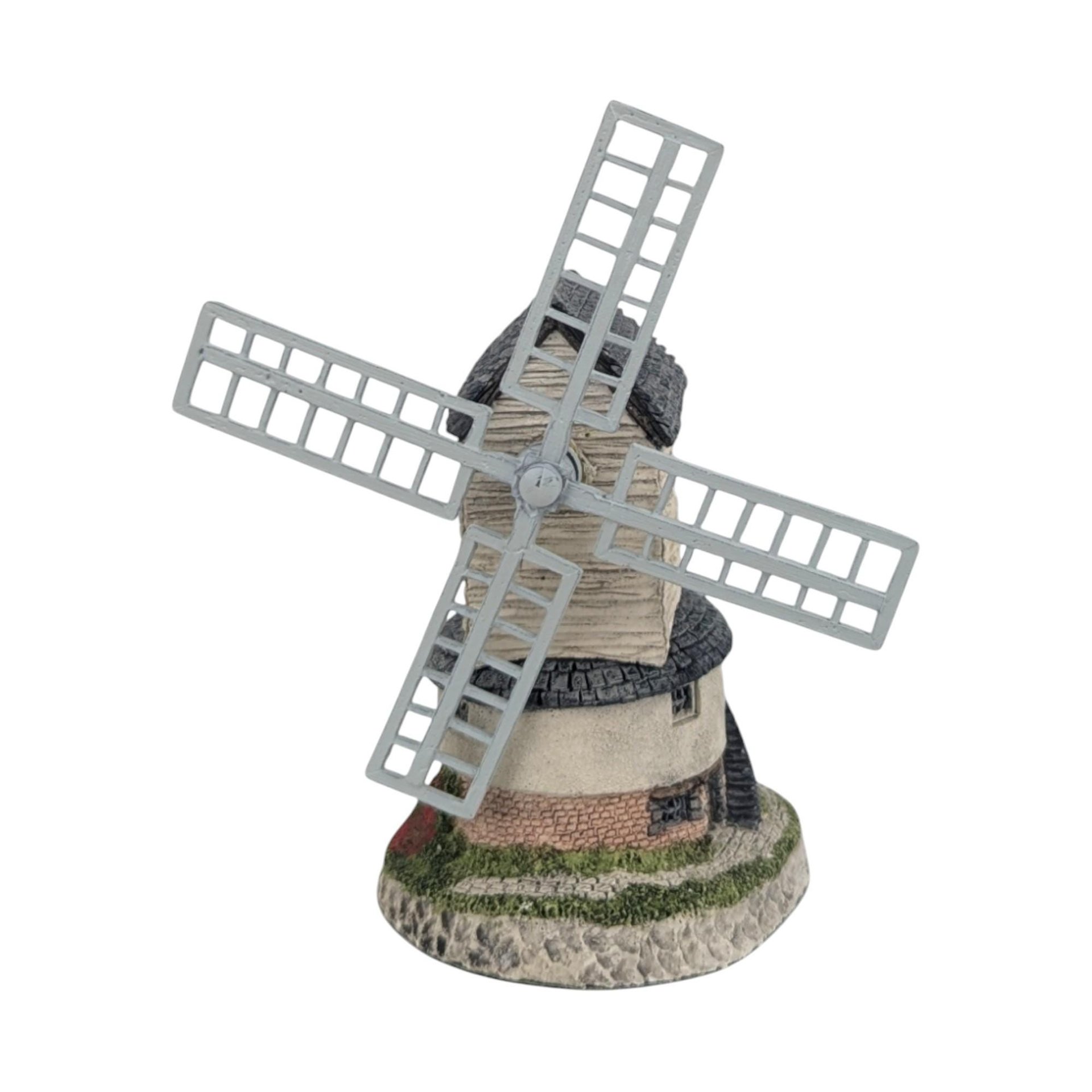 Vintage David Winter Windmill Figurine: 1985 English Cottage Decor with Box