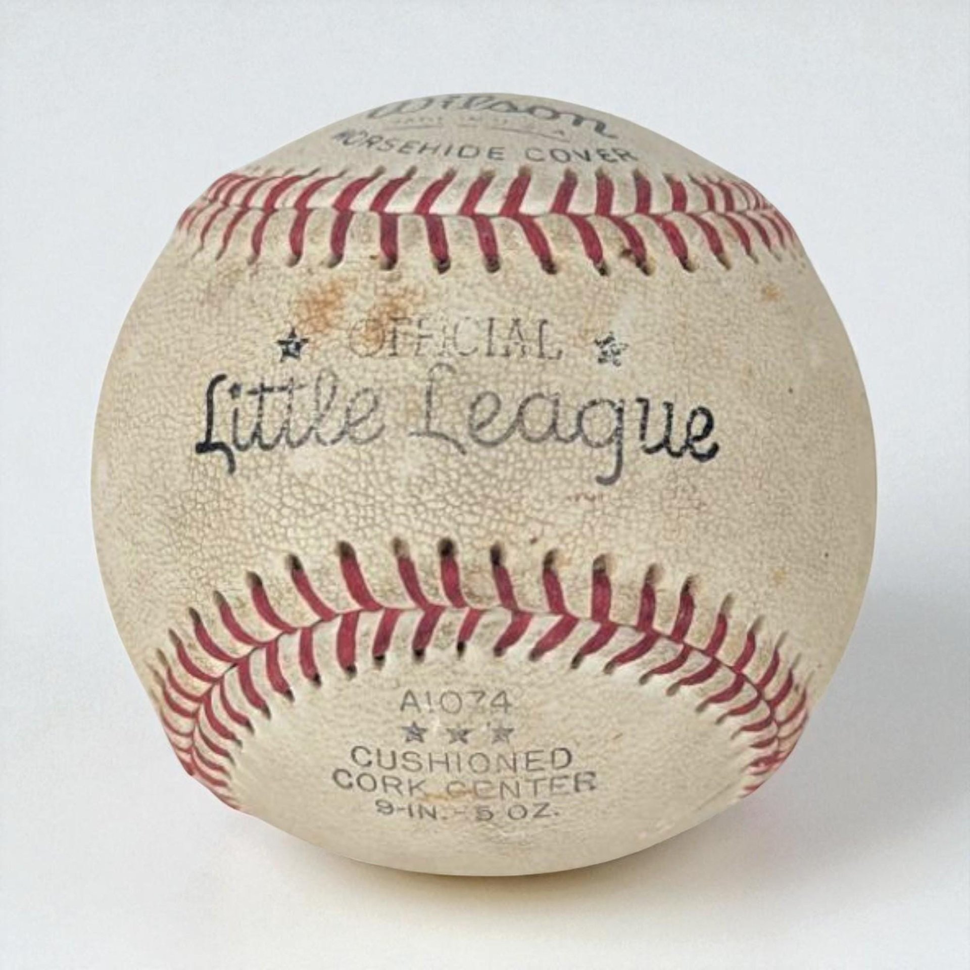 Ted Uhlaender Autographed Baseball: 1970s MN Twins Wilson Little League Collectible