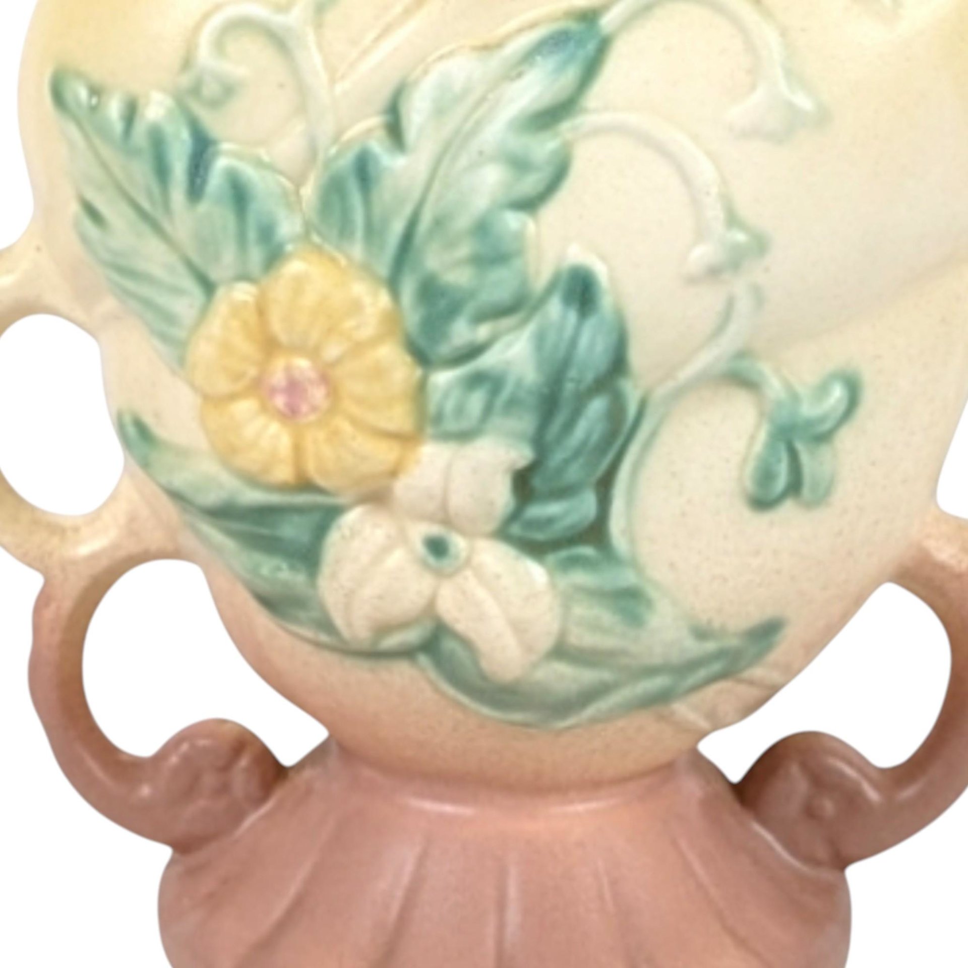 Vintage Hull Pottery Vase: Yellow Wildflower Art Pottery, 1940s