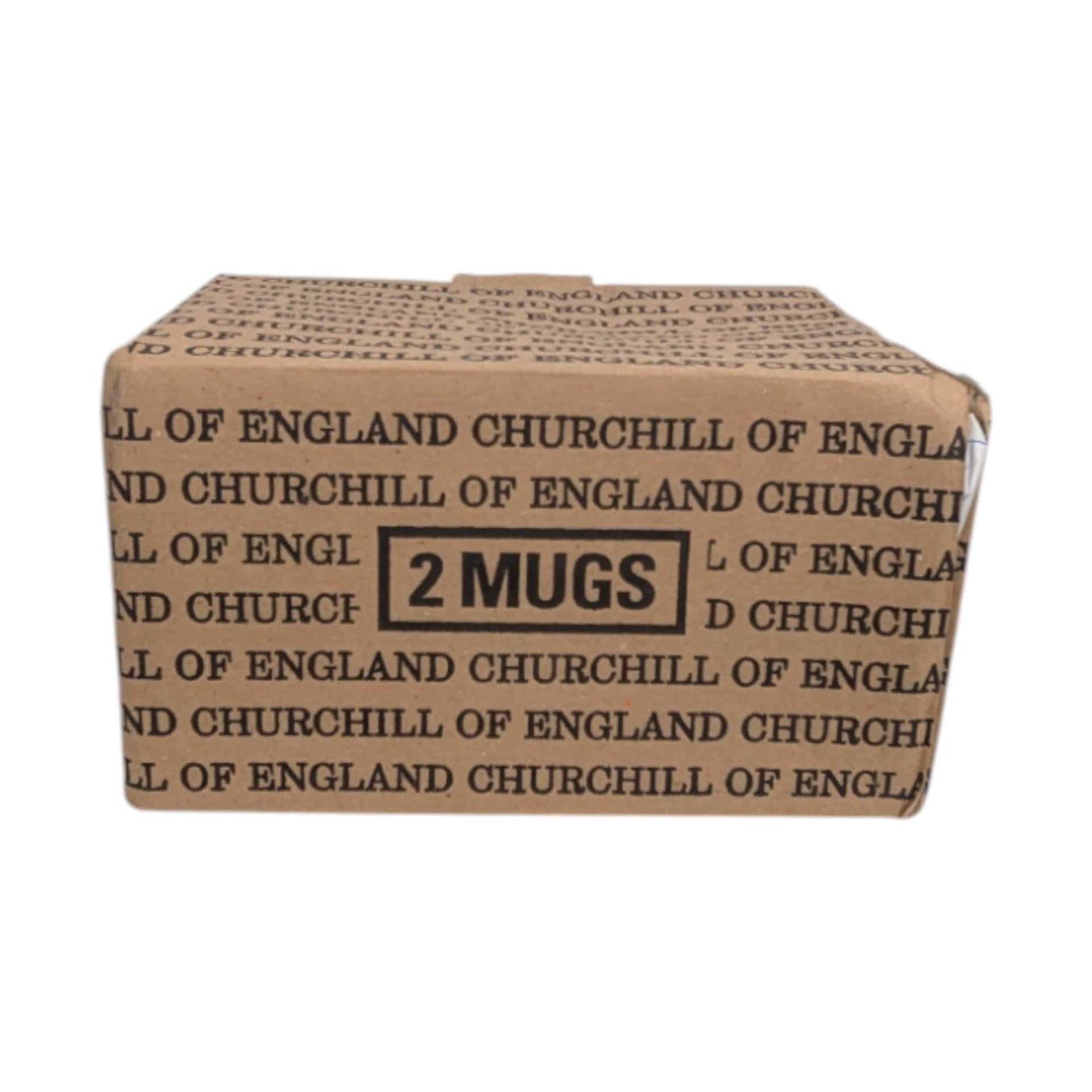 Vintage Churchill Blue Willow Mug Set, Ceramic Coffee Tea Cups, Chinoiserie Kitchen Decor