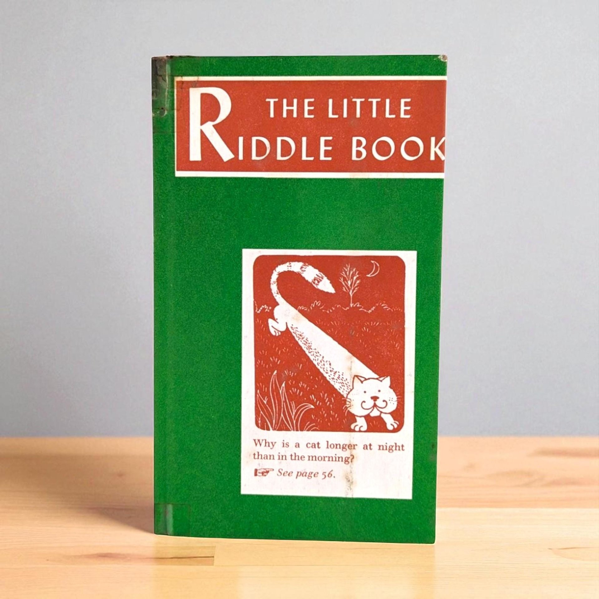 Vintage 1954 Riddle Book: Illustrated by Henry R. Martin