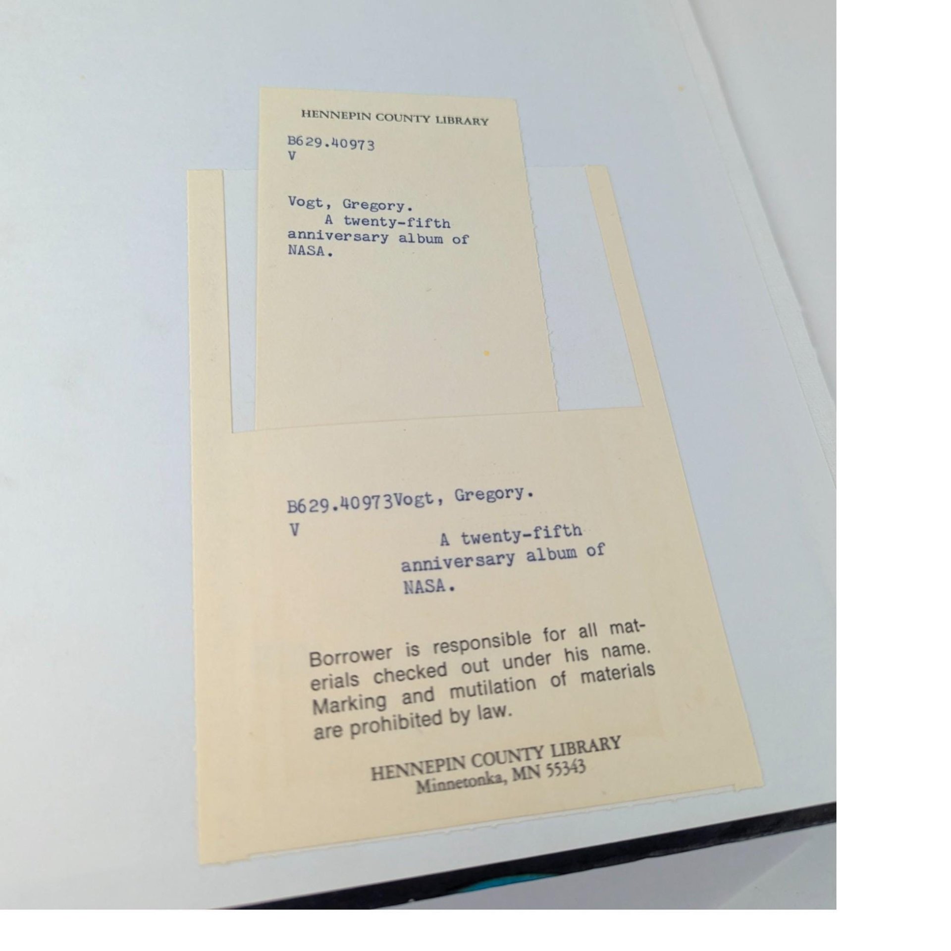 Vintage 1983 NASA Anniversary Book: Ex-Library Space Program Photo Album Hardcover
