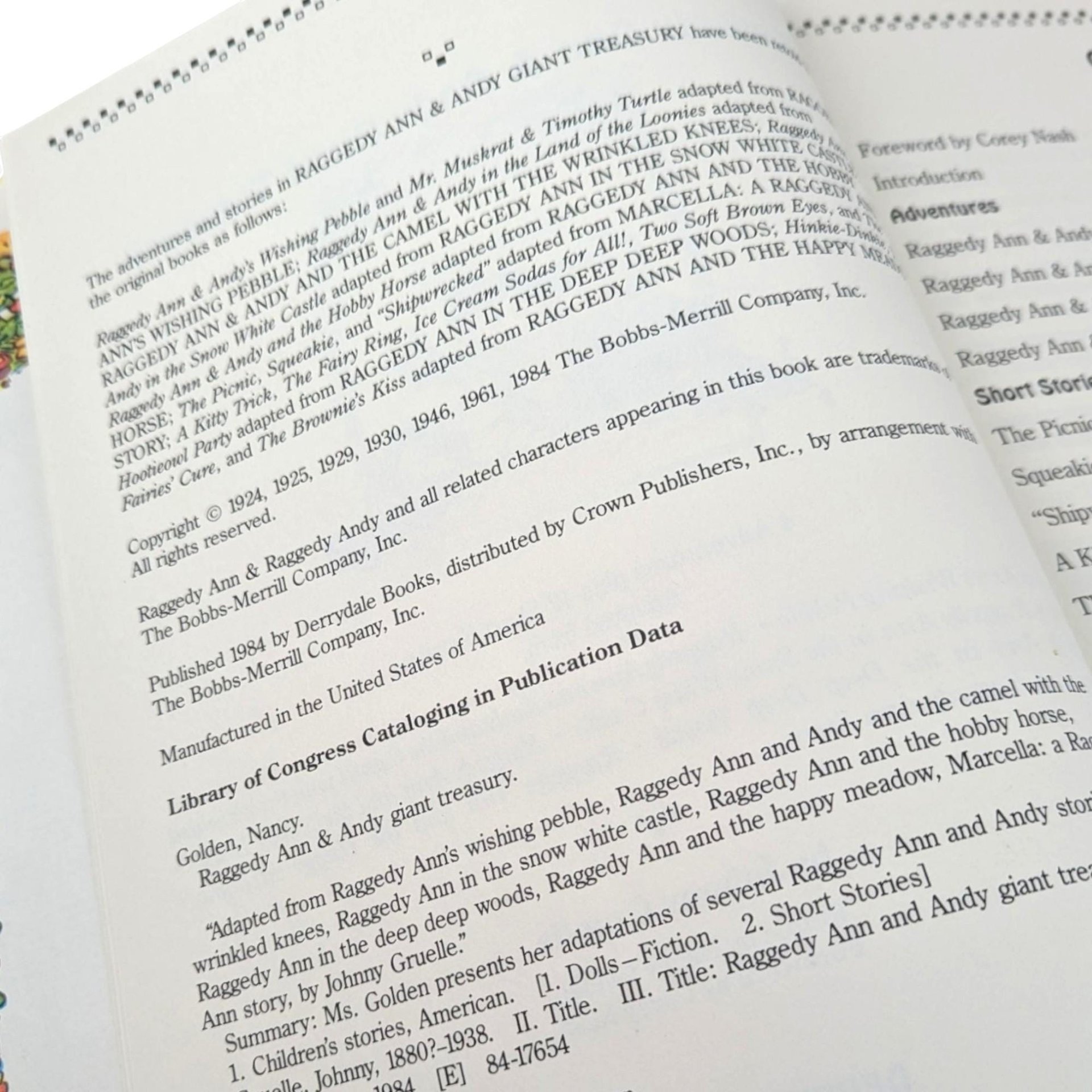 Vintage Raggedy Ann and Andy Book Lot: 1980s Giant Treasury Set