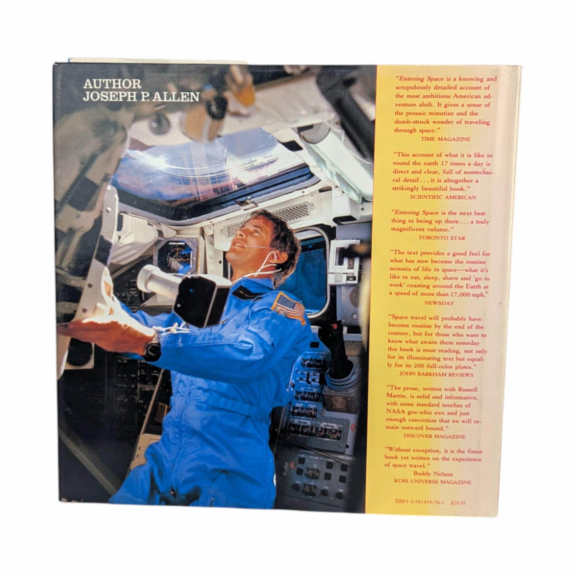Entering Space An Astronaut's Odyssey by Joseph P Allen, Vintage 1985 Hardcover Book, NASA Space Shuttle Program Coffee Table Book