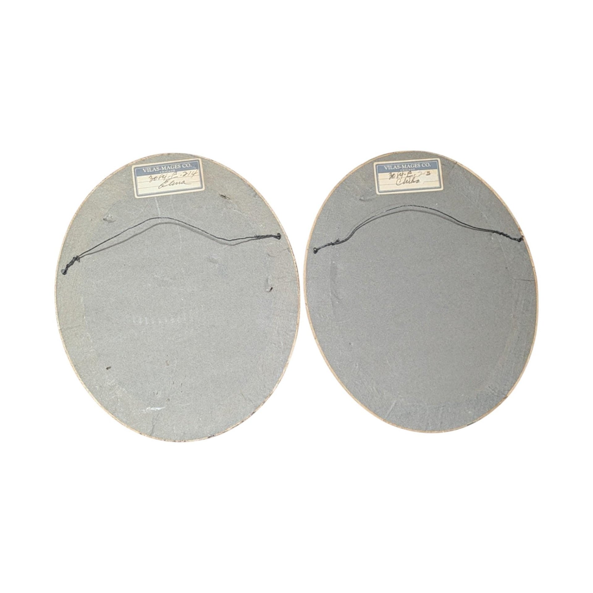 Vintage Framed "Chico and Elena" Prints: Ann Allaben Children's Art