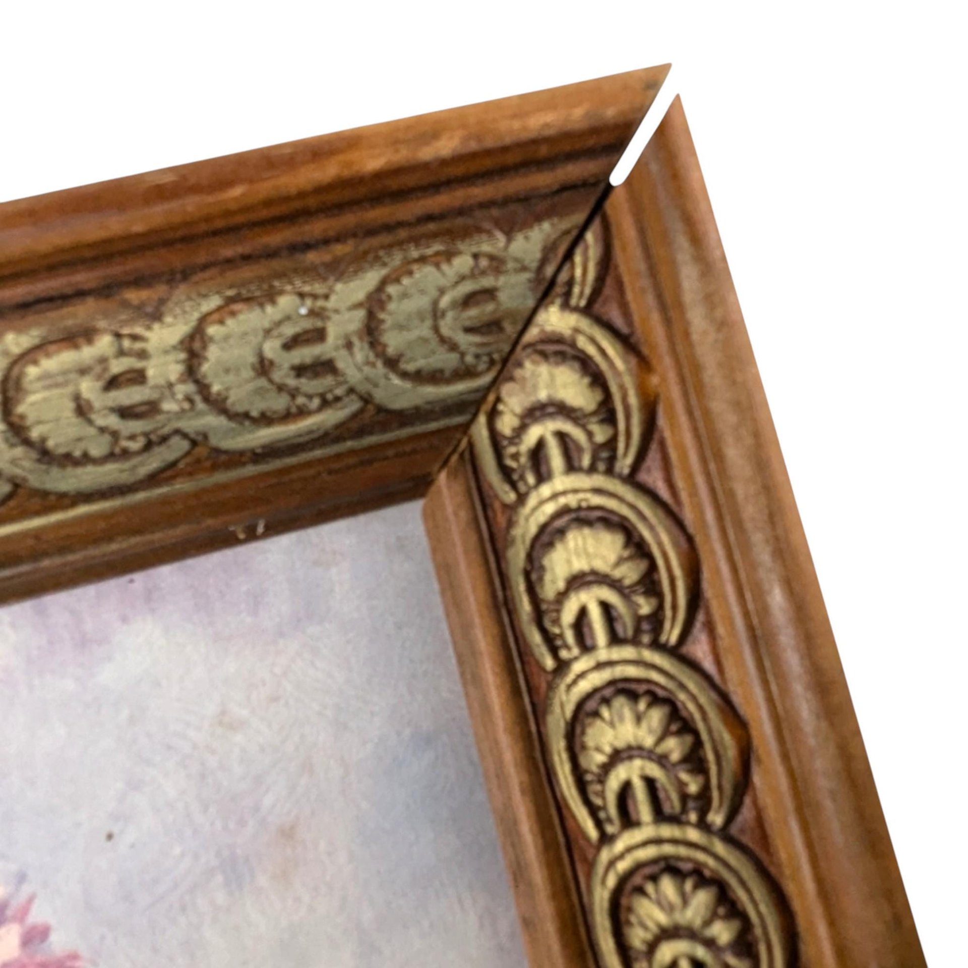 Vintage Floral Lithograph Prints: Framed Still Life Art Treasure Pair