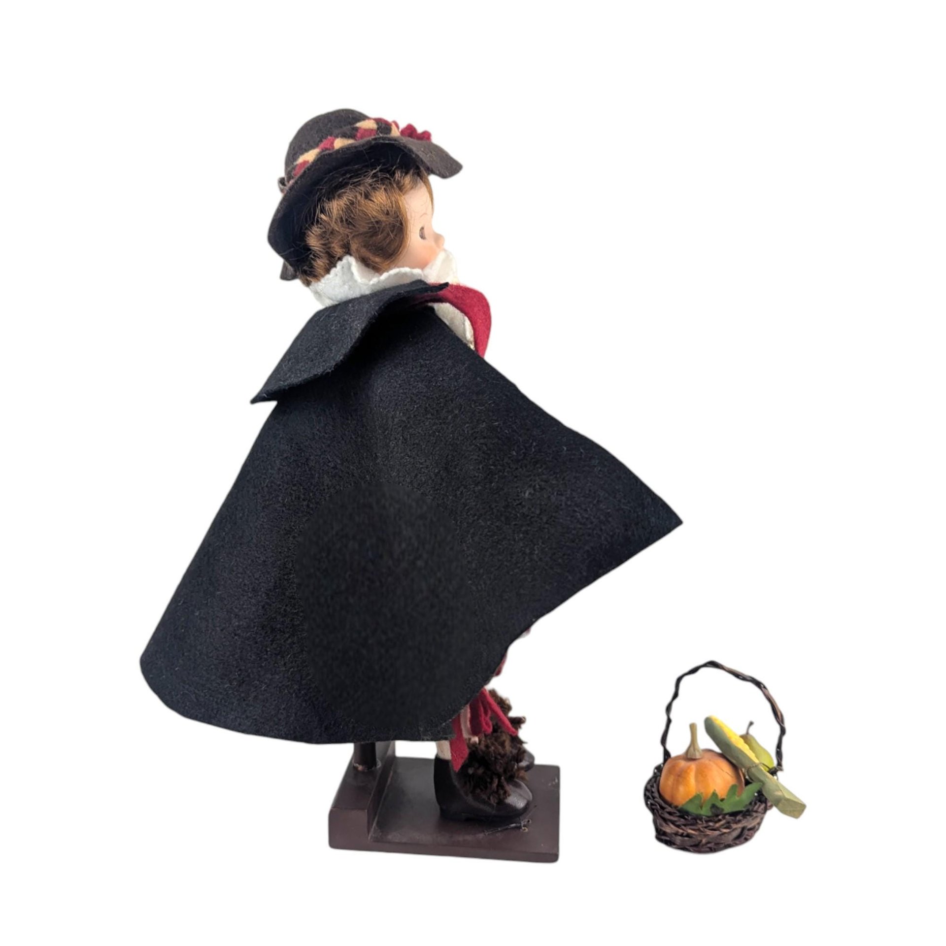 Mary Michaud 'Samuel Eaton' Doll: Vintage Silhouette Pilgrim, Signed Artist Doll