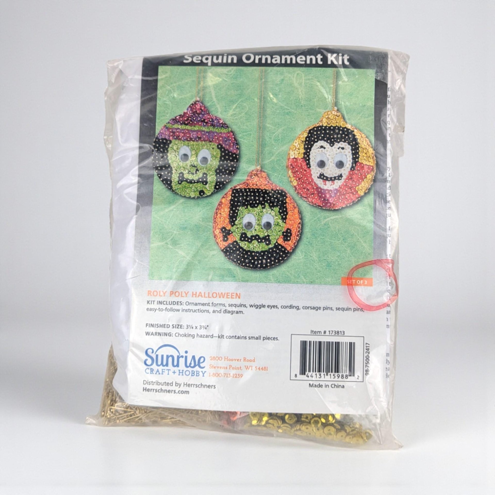 Vintage Herrschners Halloween Ornament Kits: Sealed Sequin Craft Project, You Choose